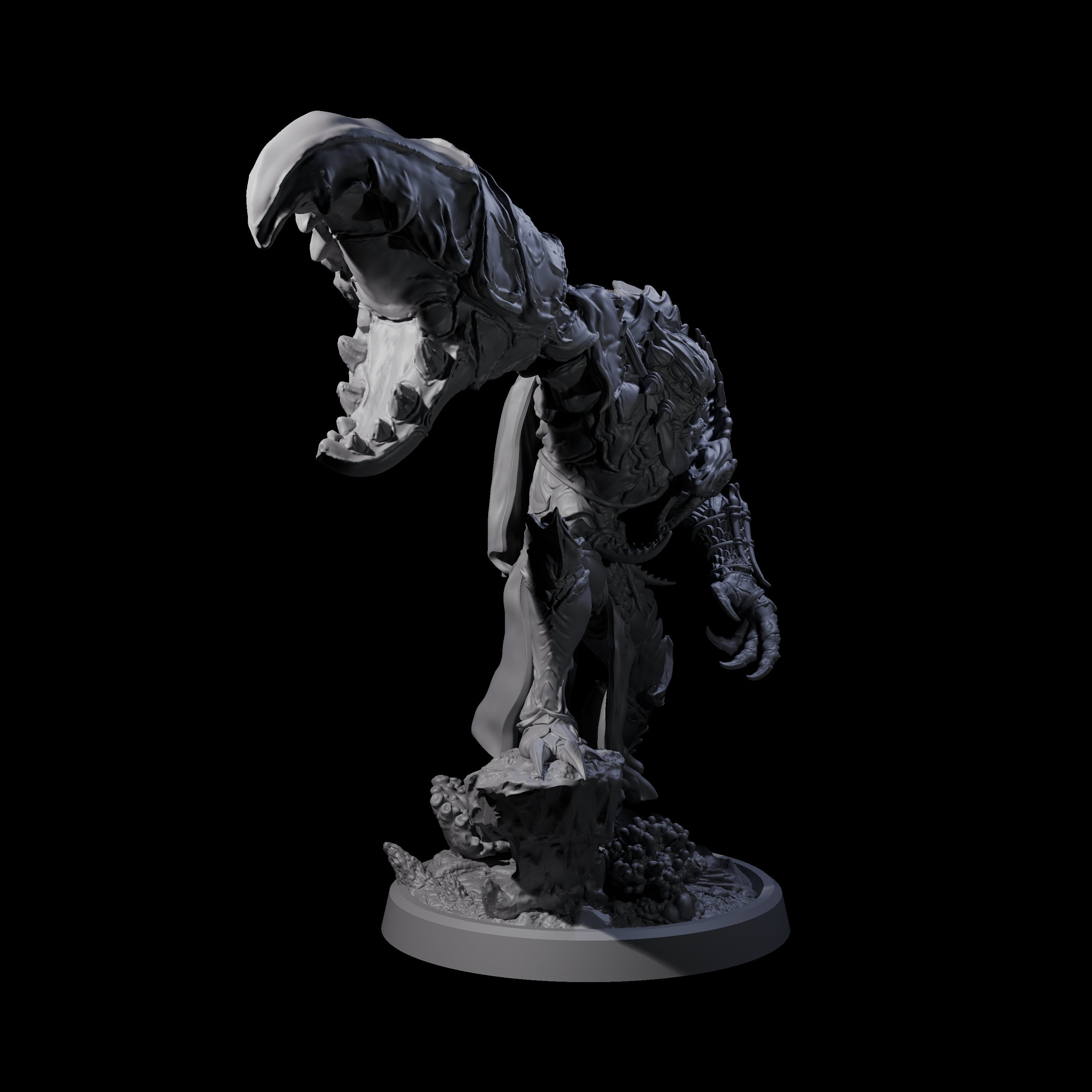 Commanding Wastrilith Warrior A Miniature for Dungeons and Dragons, Pathfinder or other TTRPGs