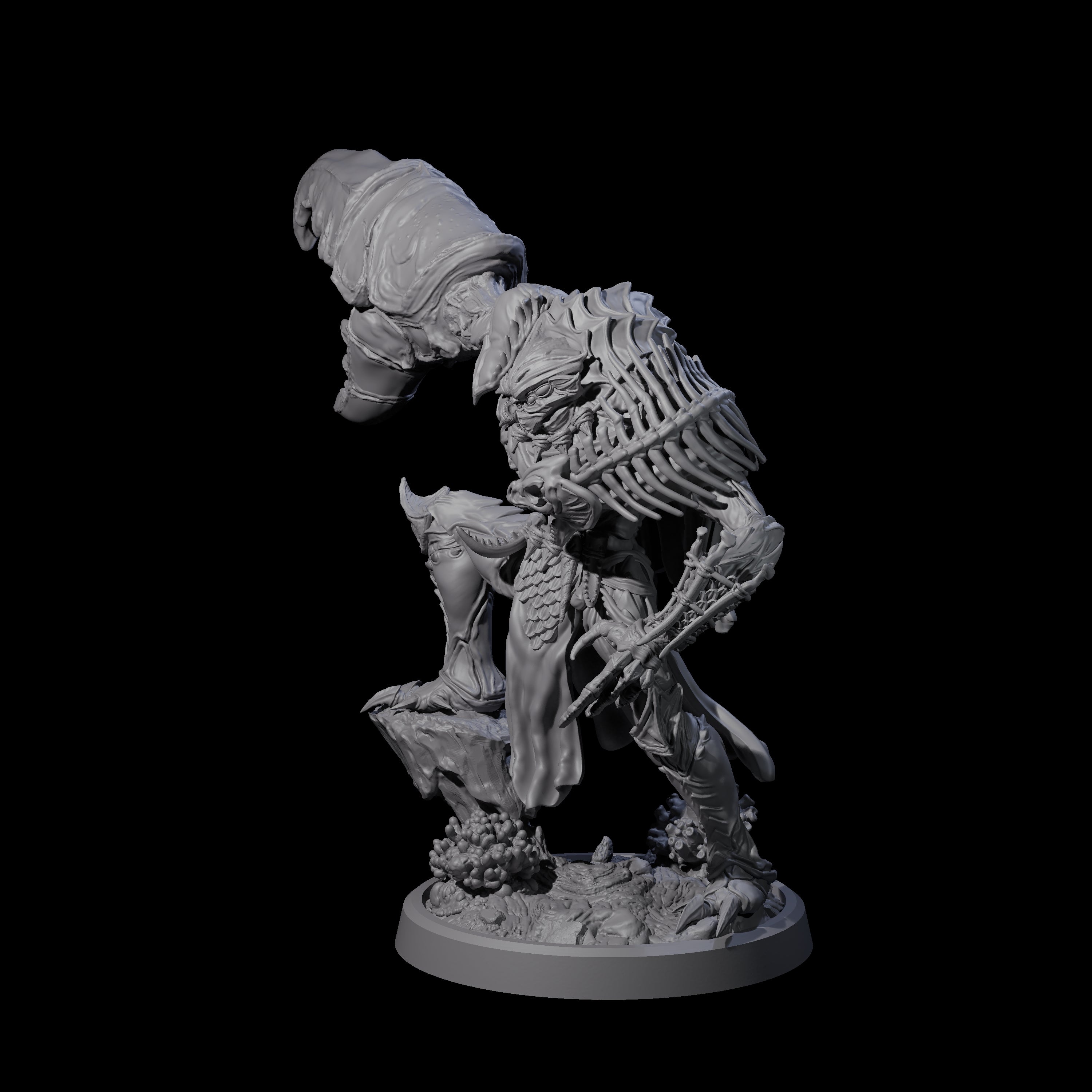 Commanding Wastrilith Warrior A Miniature for Dungeons and Dragons, Pathfinder or other TTRPGs