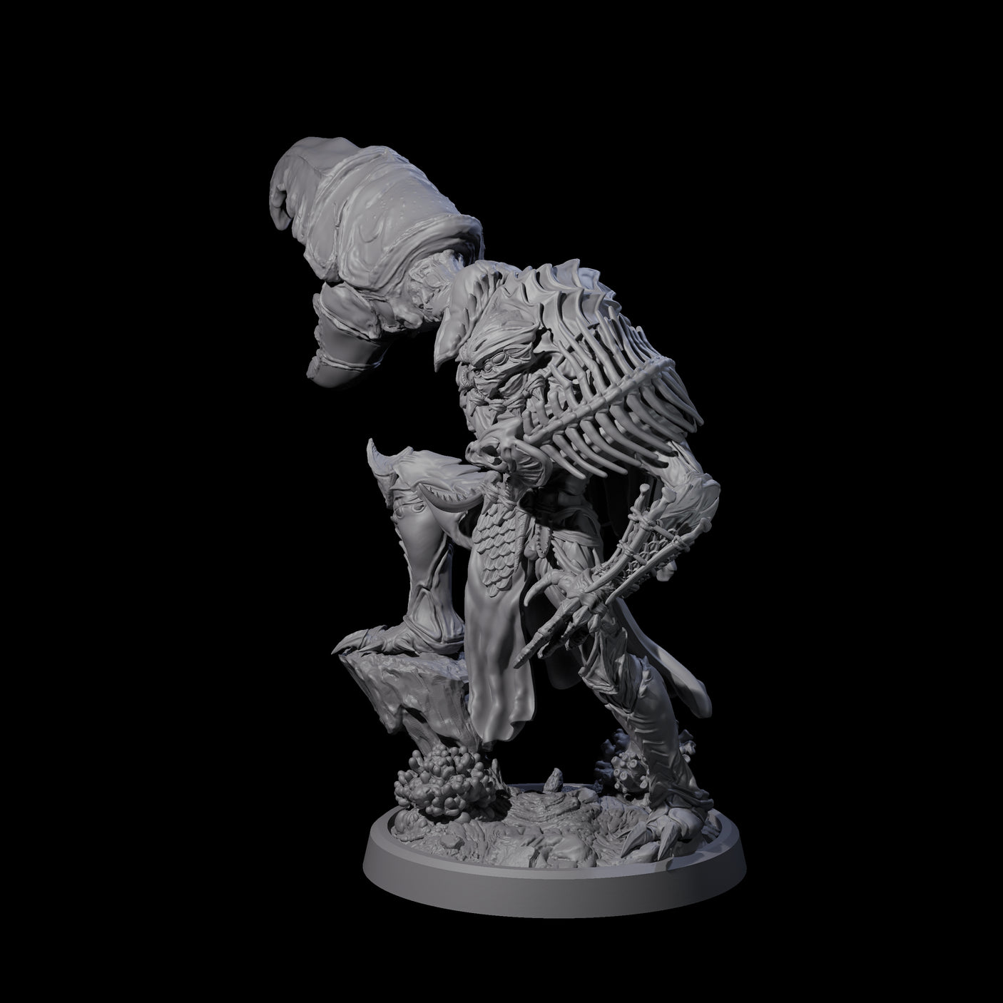 Commanding Wastrilith Warrior A Miniature for Dungeons and Dragons, Pathfinder or other TTRPGs
