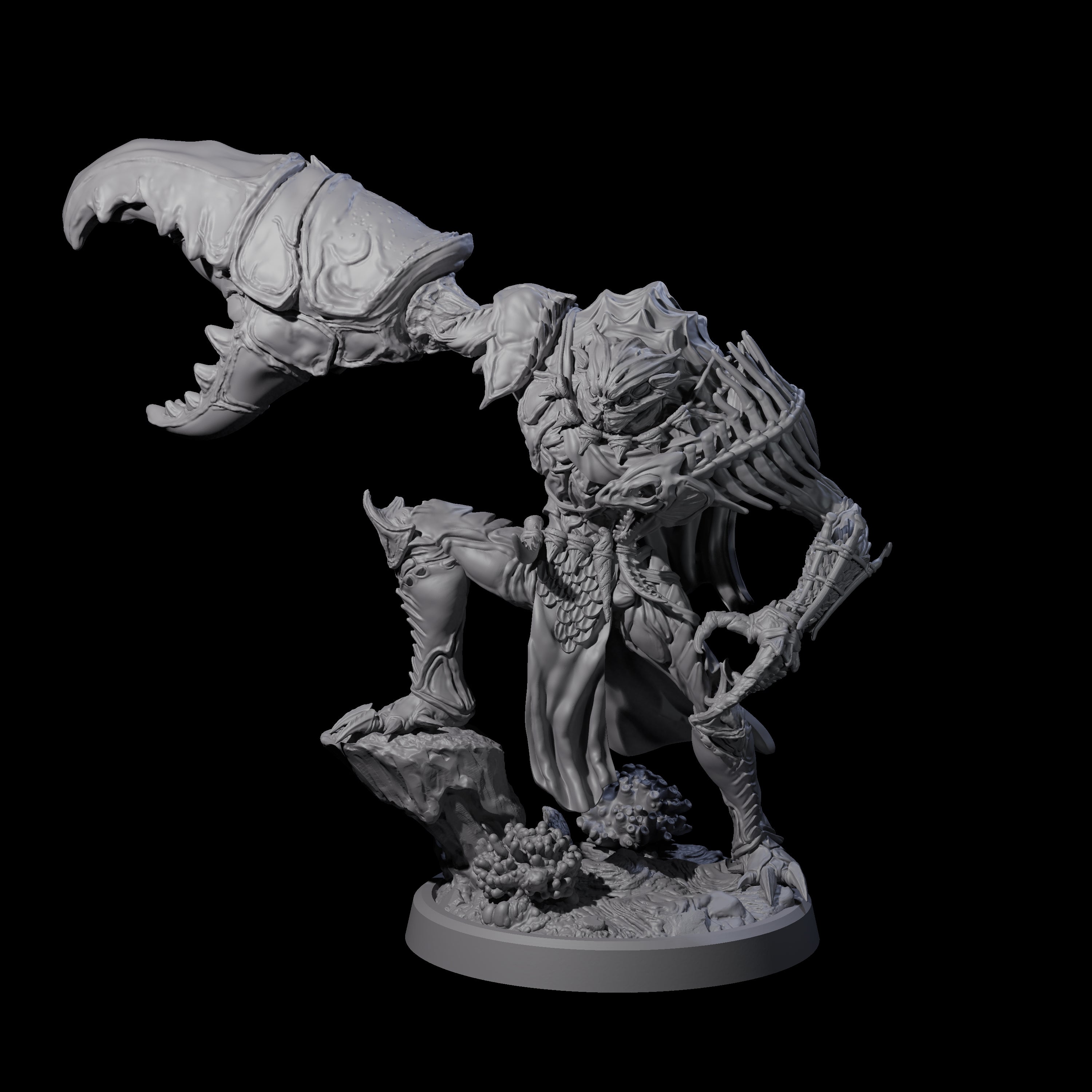 Commanding Wastrilith Warrior A Miniature for Dungeons and Dragons, Pathfinder or other TTRPGs