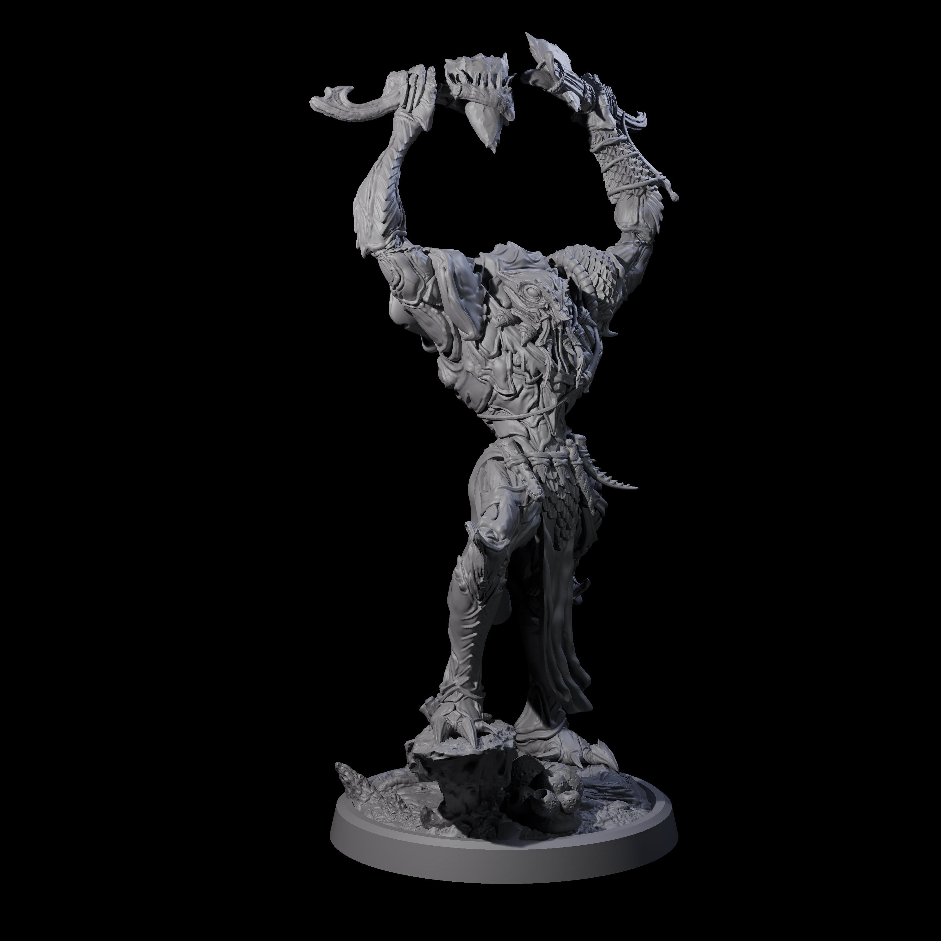 Commanding Wastrilith Warrior B Miniature for Dungeons and Dragons, Pathfinder or other TTRPGs