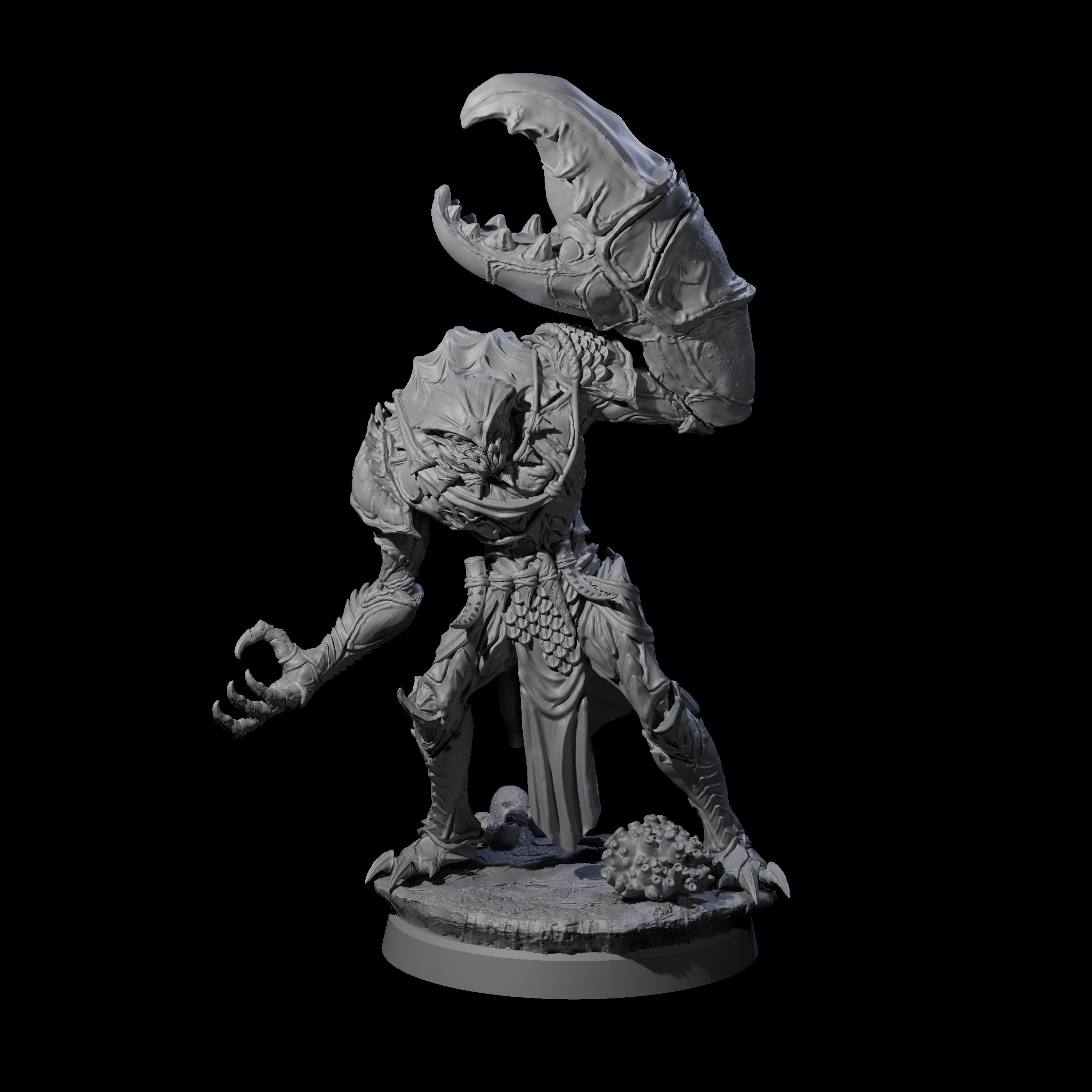 Commanding Wastrilith Warrior C Miniature for Dungeons and Dragons, Pathfinder or other TTRPGs