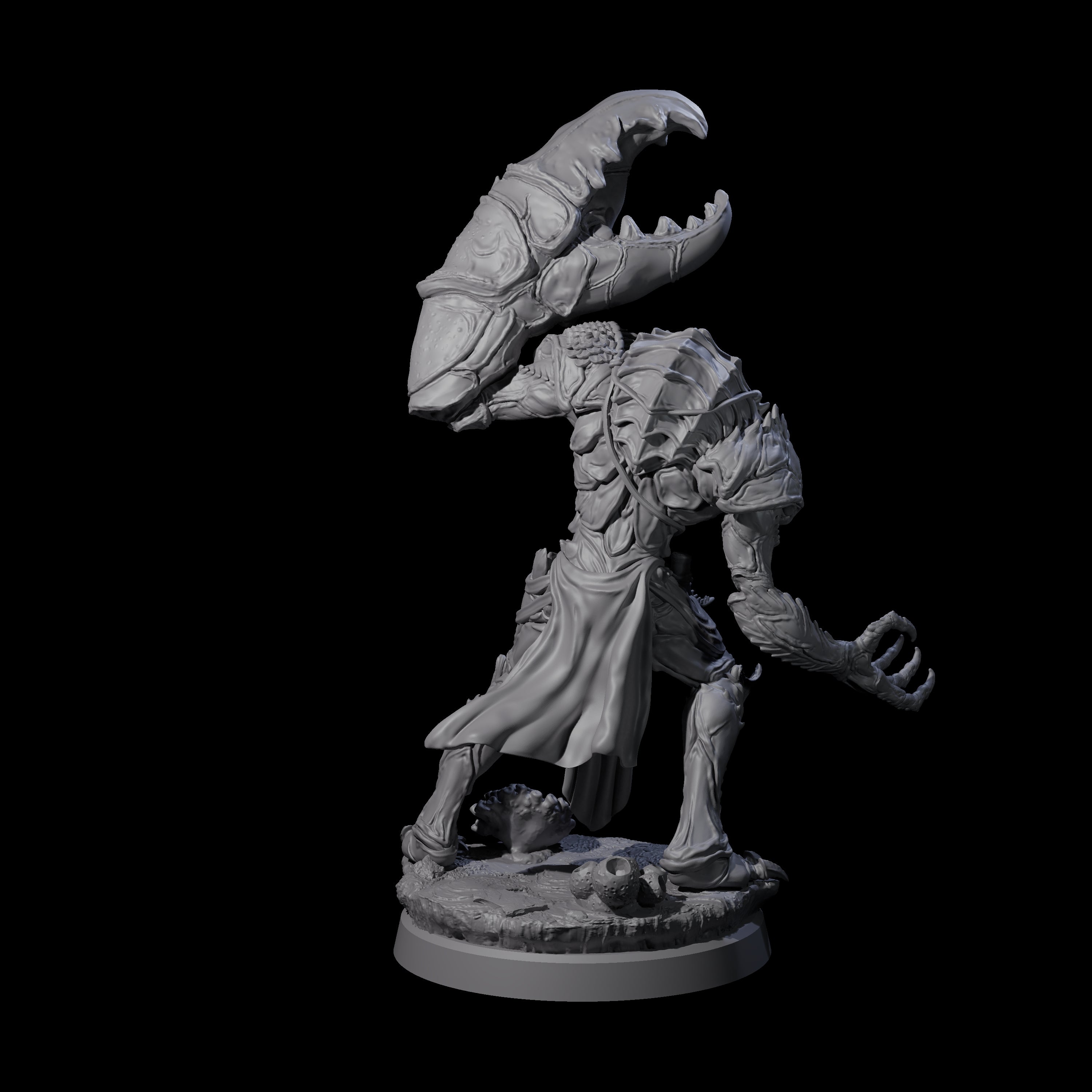 Commanding Wastrilith Warrior C Miniature for Dungeons and Dragons, Pathfinder or other TTRPGs