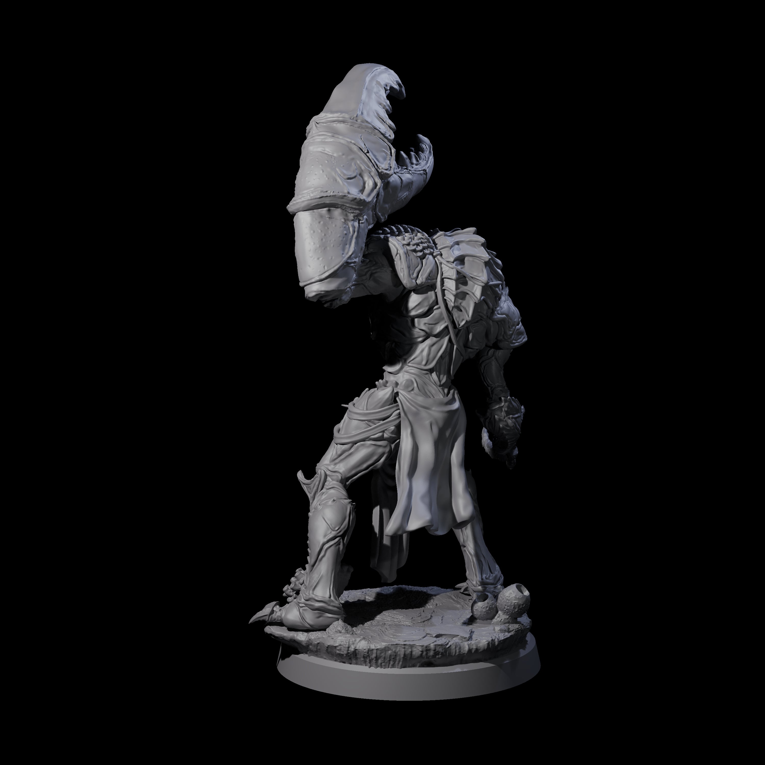 Commanding Wastrilith Warrior C Miniature for Dungeons and Dragons, Pathfinder or other TTRPGs