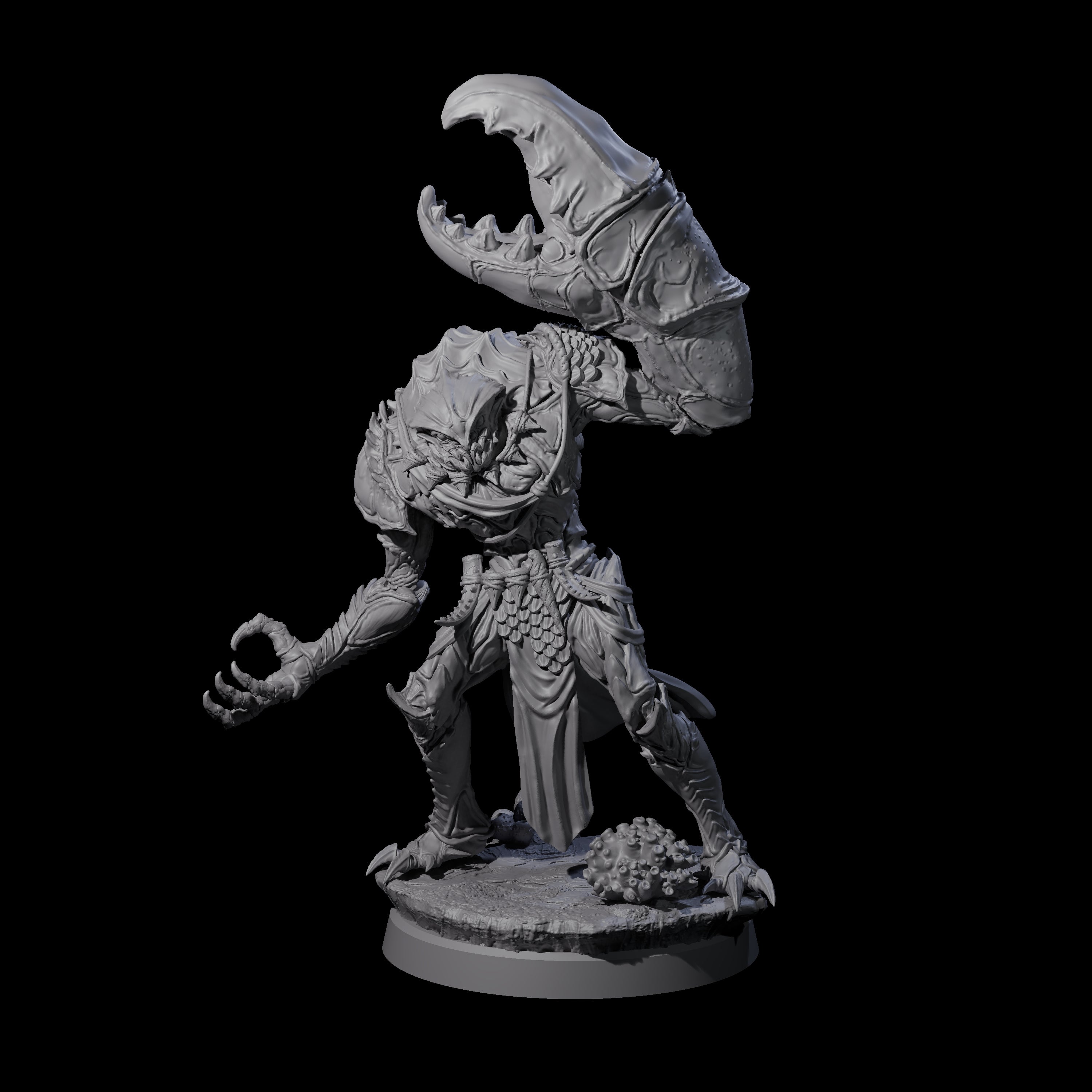 Commanding Wastrilith Warrior C Miniature for Dungeons and Dragons, Pathfinder or other TTRPGs