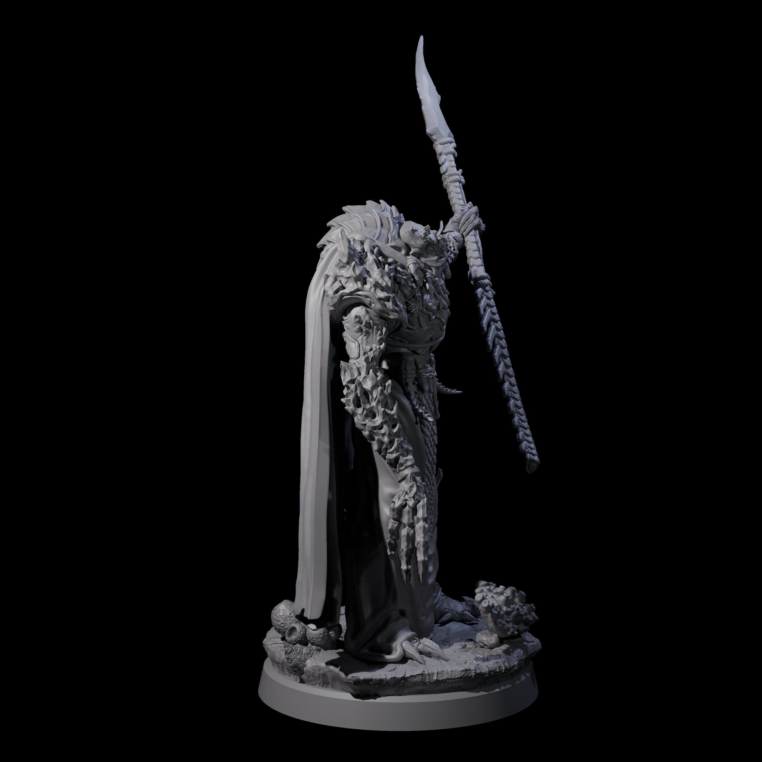 Commanding Wastrilith Warrior D Miniature for Dungeons and Dragons, Pathfinder or other TTRPGs