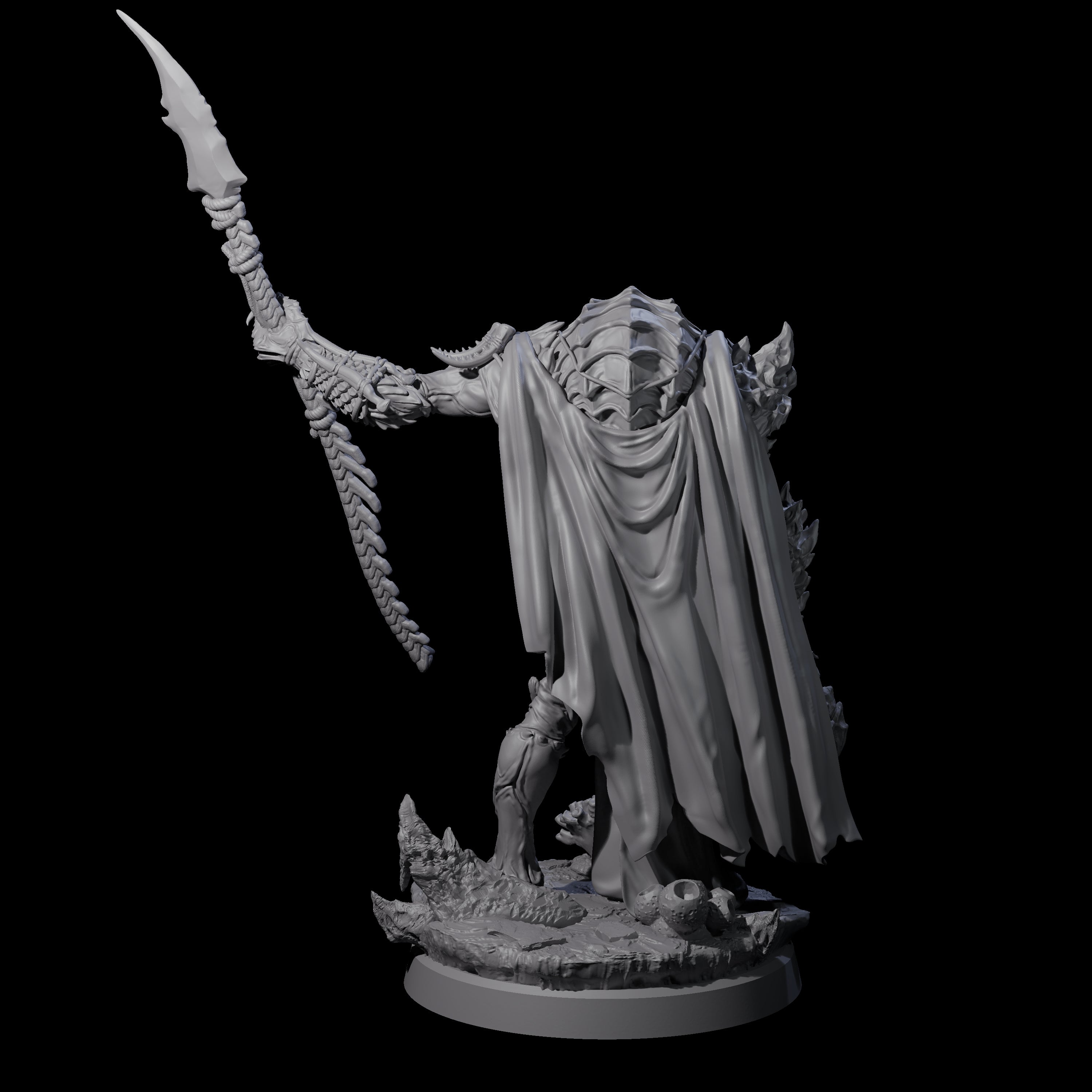 Commanding Wastrilith Warrior D Miniature for Dungeons and Dragons, Pathfinder or other TTRPGs