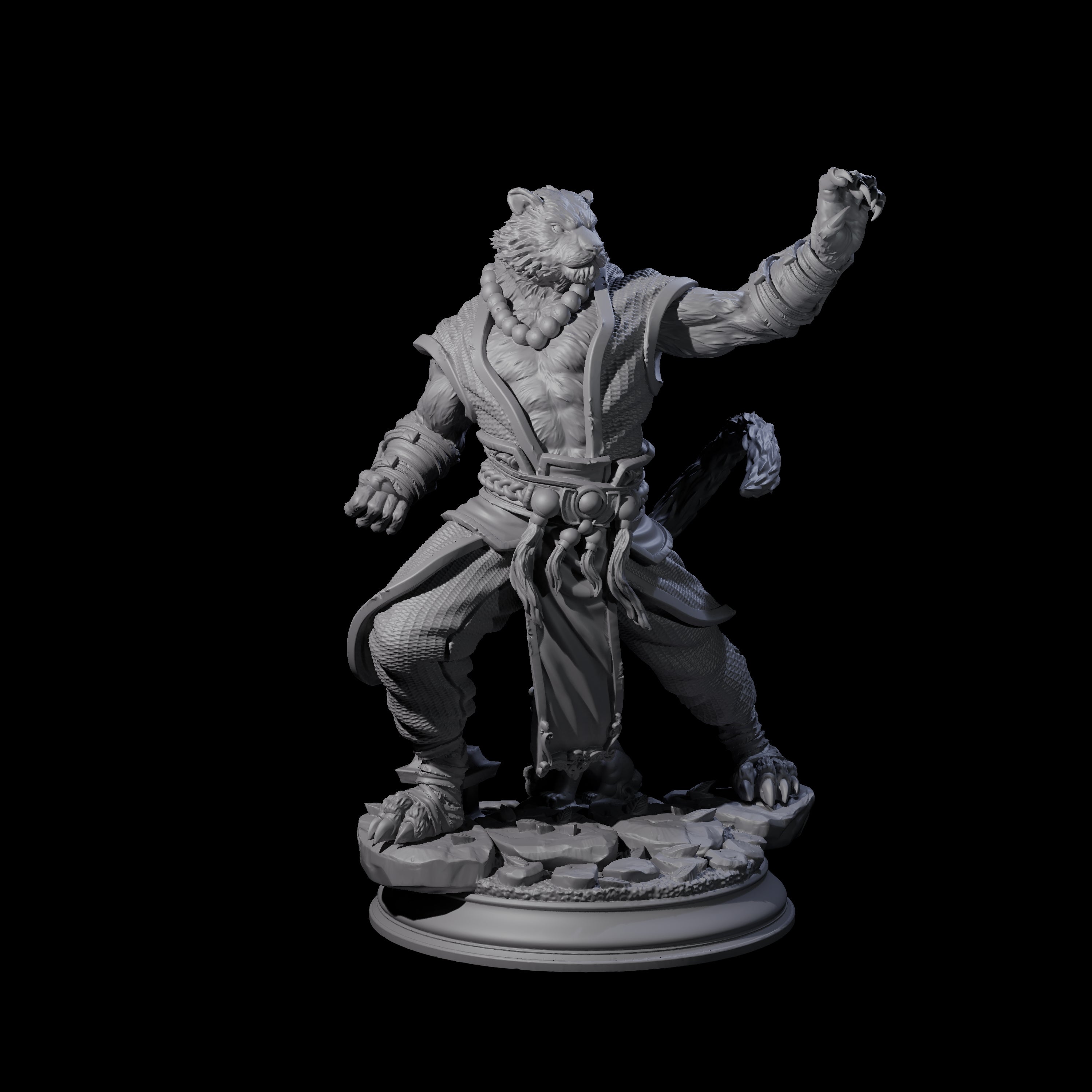 Composed Monk Miniature for Dungeons and Dragons, Pathfinder or other TTRPGs