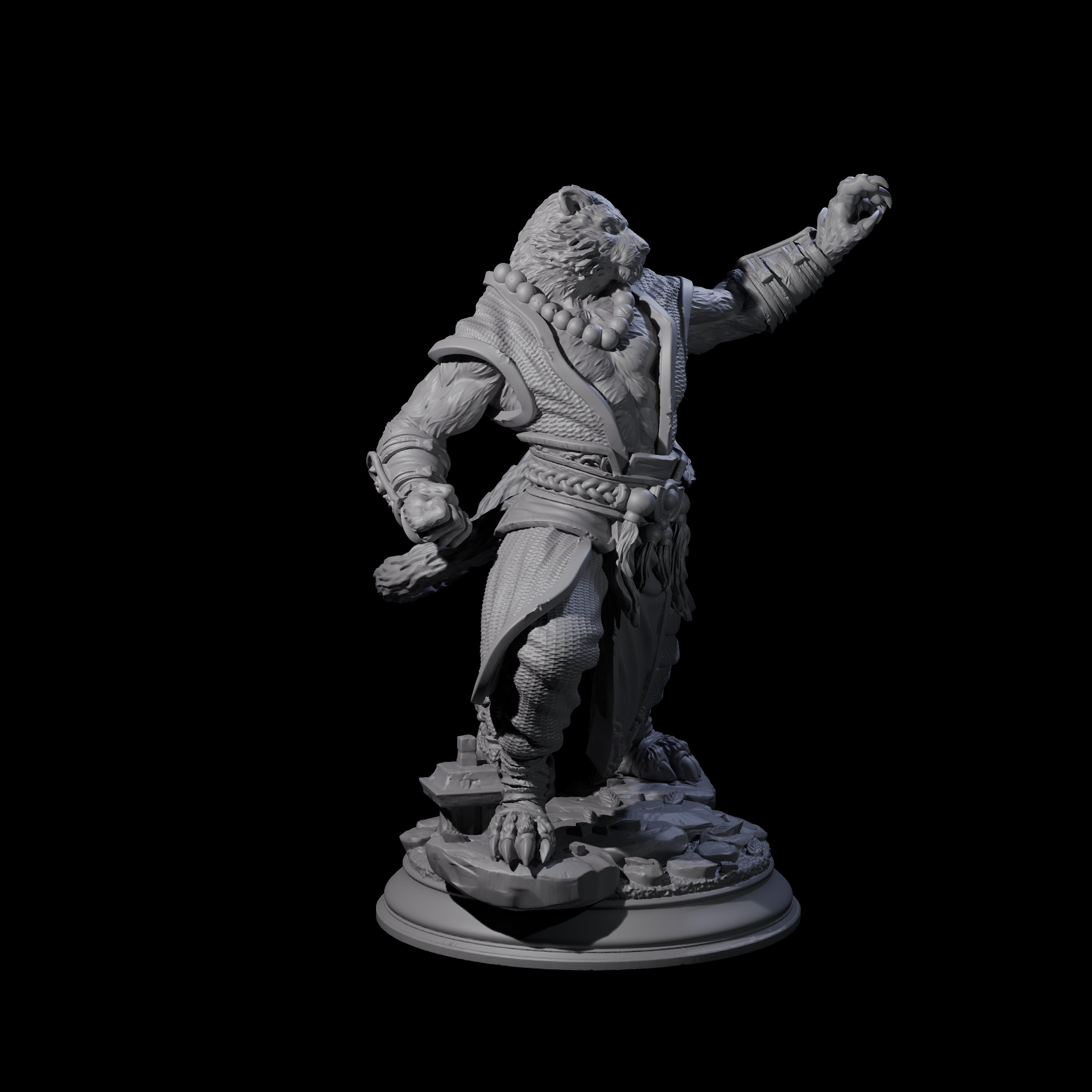 Composed Monk Miniature for Dungeons and Dragons, Pathfinder or other TTRPGs