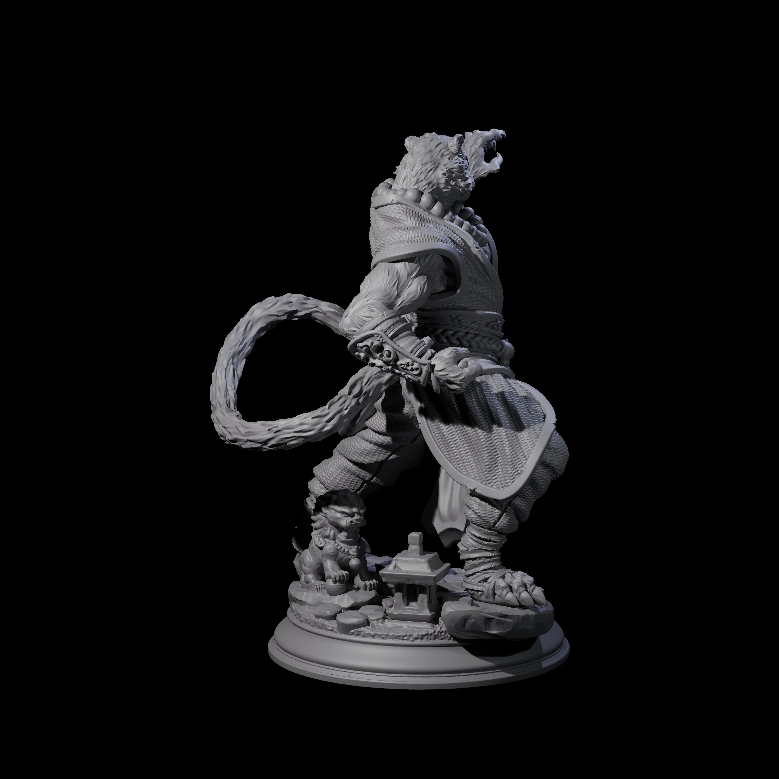 Composed Monk Miniature for Dungeons and Dragons, Pathfinder or other TTRPGs