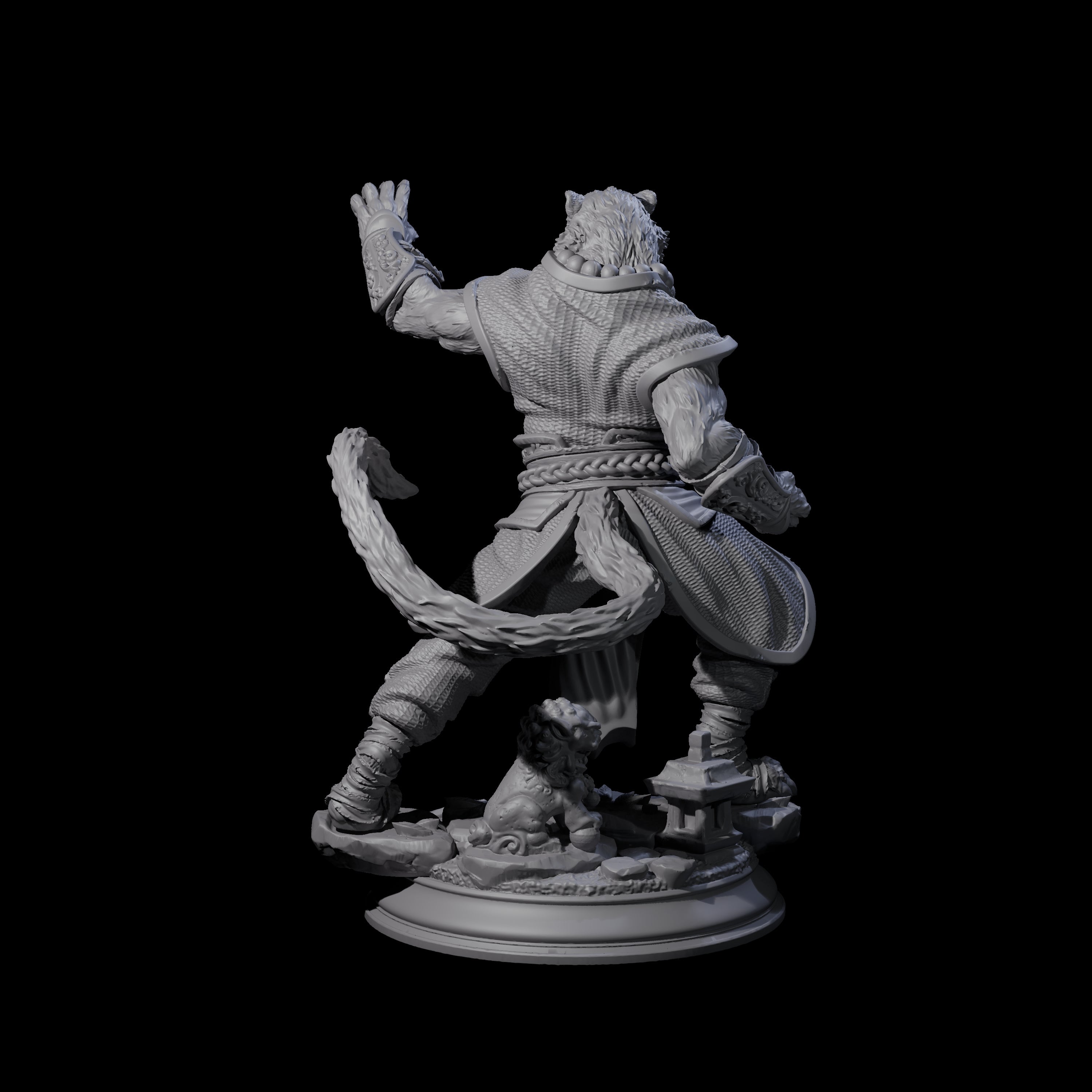 Composed Monk Miniature for Dungeons and Dragons, Pathfinder or other TTRPGs