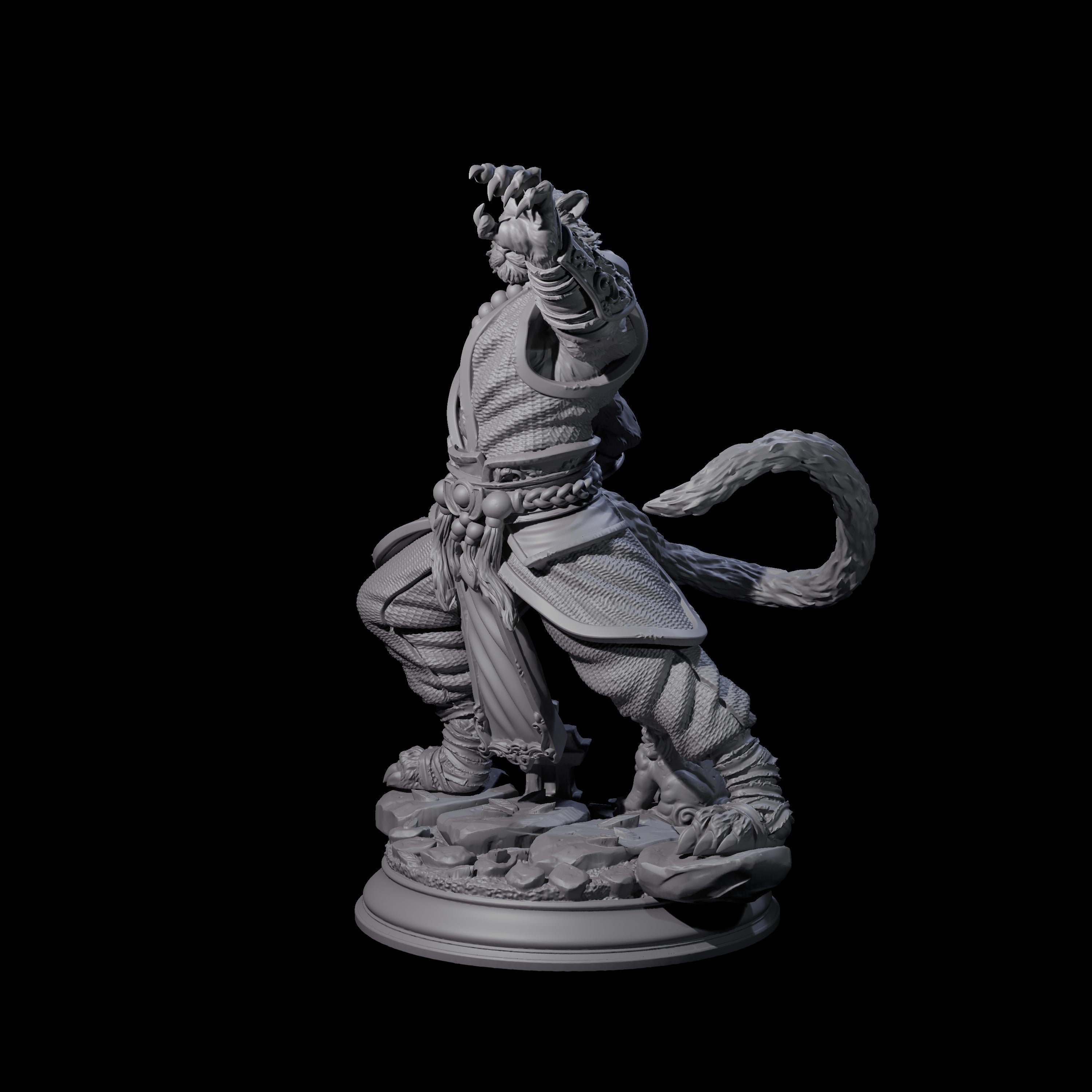 Composed Monk Miniature for Dungeons and Dragons, Pathfinder or other TTRPGs