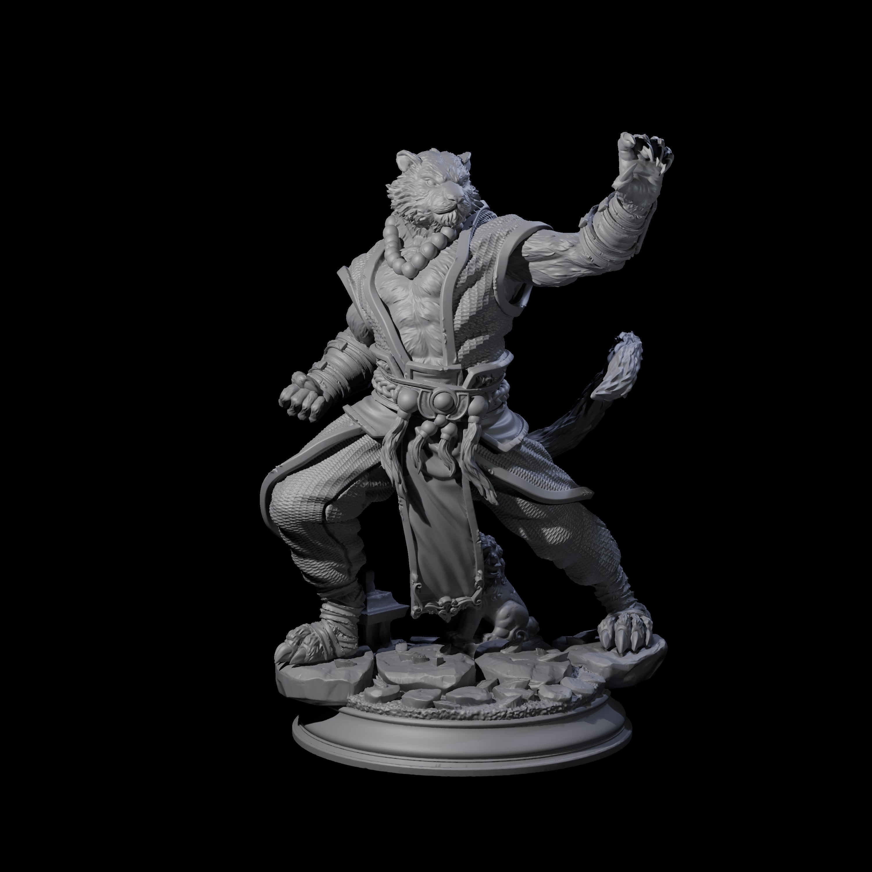 Composed Monk Miniature for Dungeons and Dragons, Pathfinder or other TTRPGs