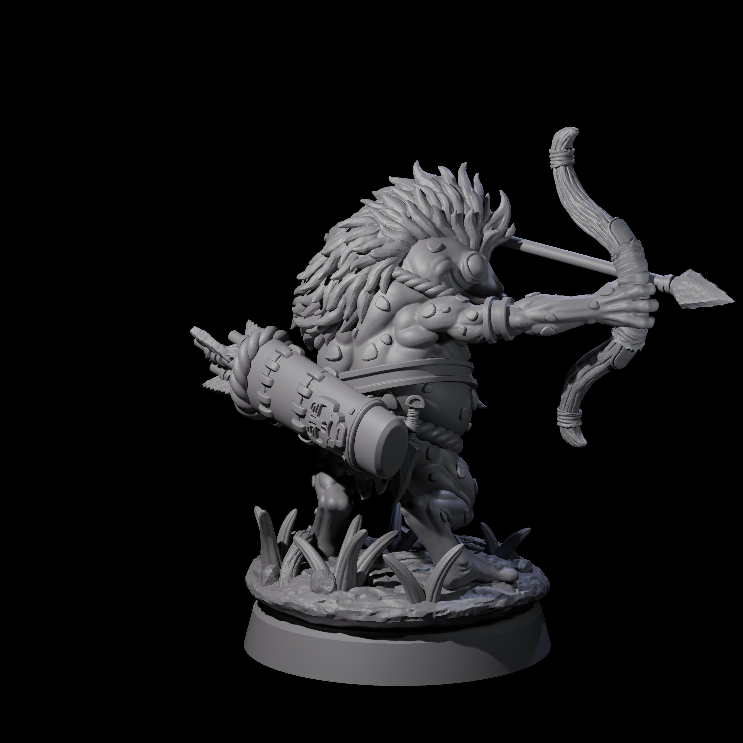 Concentrating Grung Hunter Miniature for Dungeons and Dragons, Pathfinder or other TTRPGs