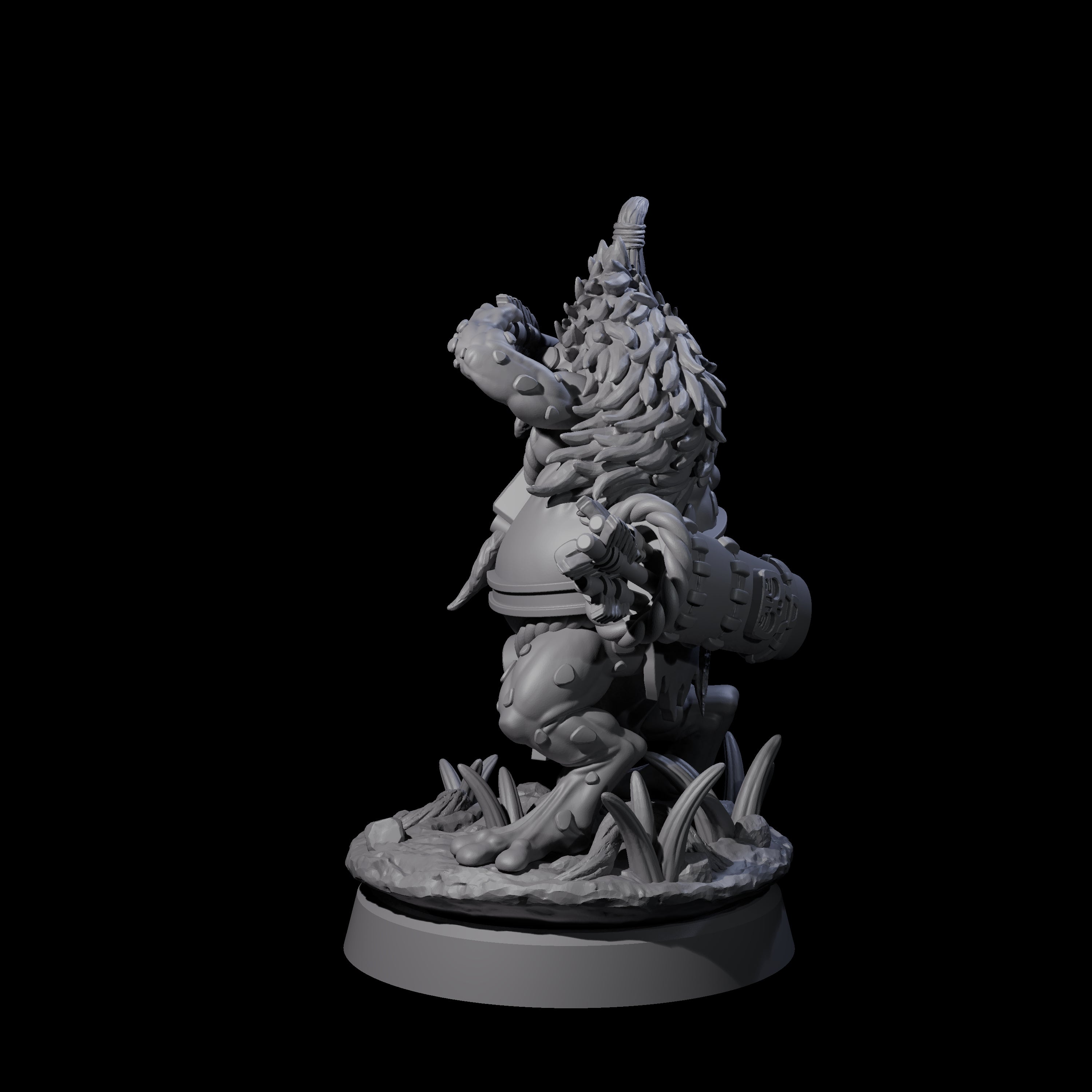 Concentrating Grung Hunter Miniature for Dungeons and Dragons, Pathfinder or other TTRPGs
