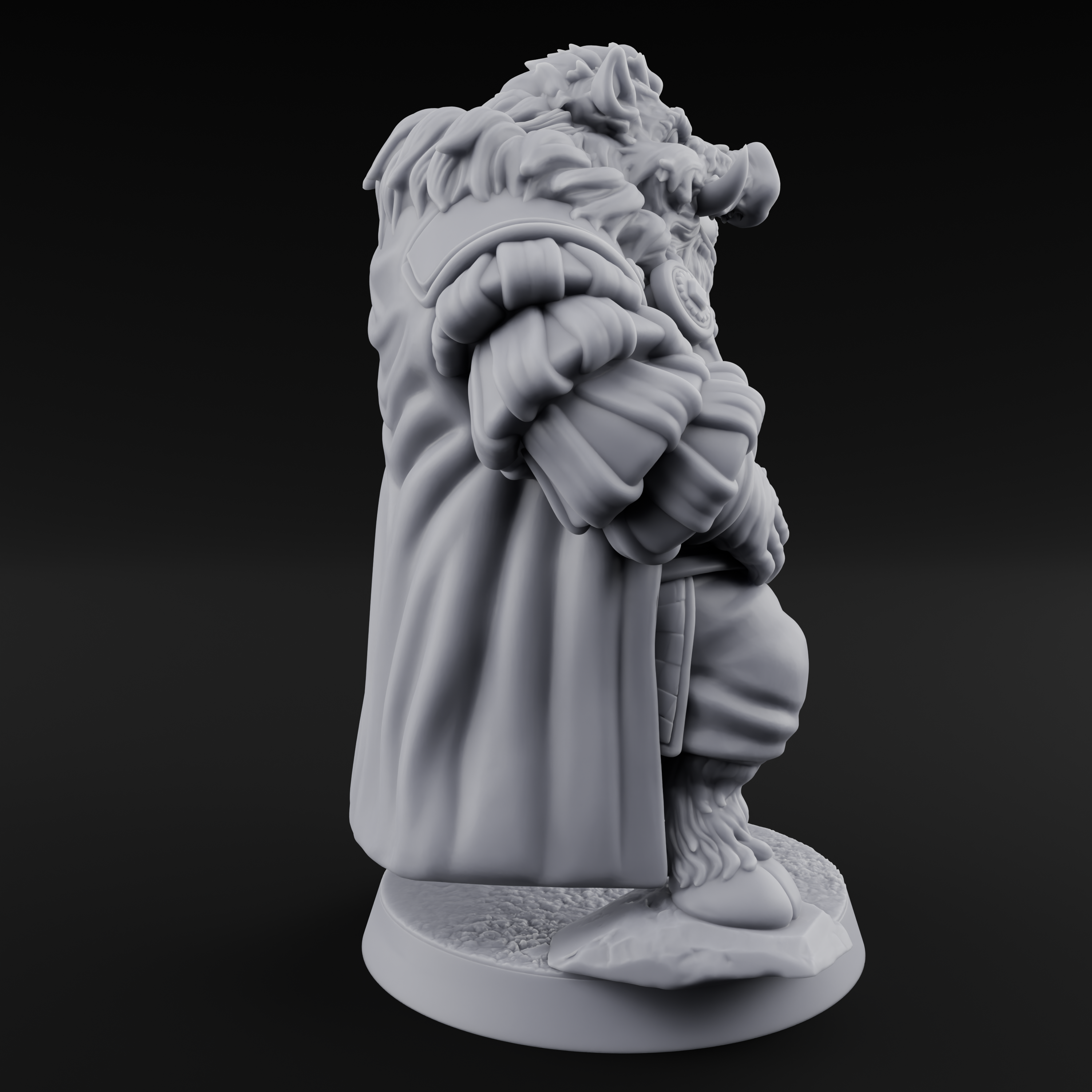 Confident Beastman Merchant Miniature for Dungeons and Dragons, Pathfinder or other TTRPGs