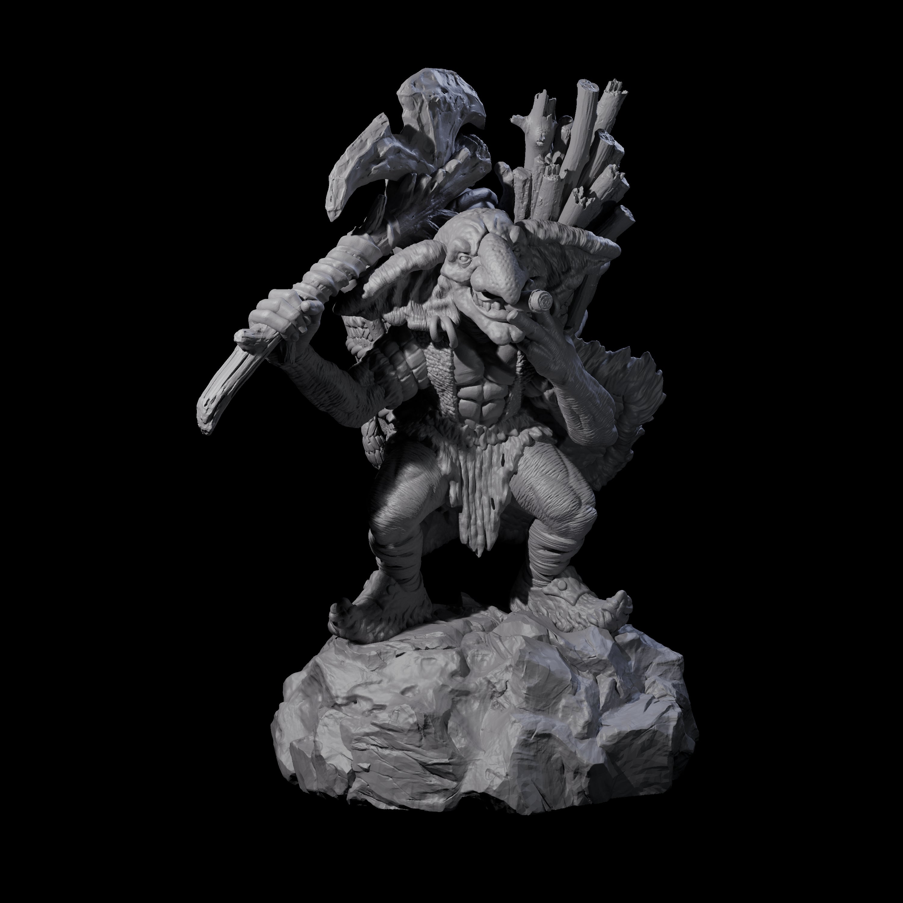 Confident Camping Goblin A Miniature for Dungeons and Dragons, Pathfinder or other TTRPGs