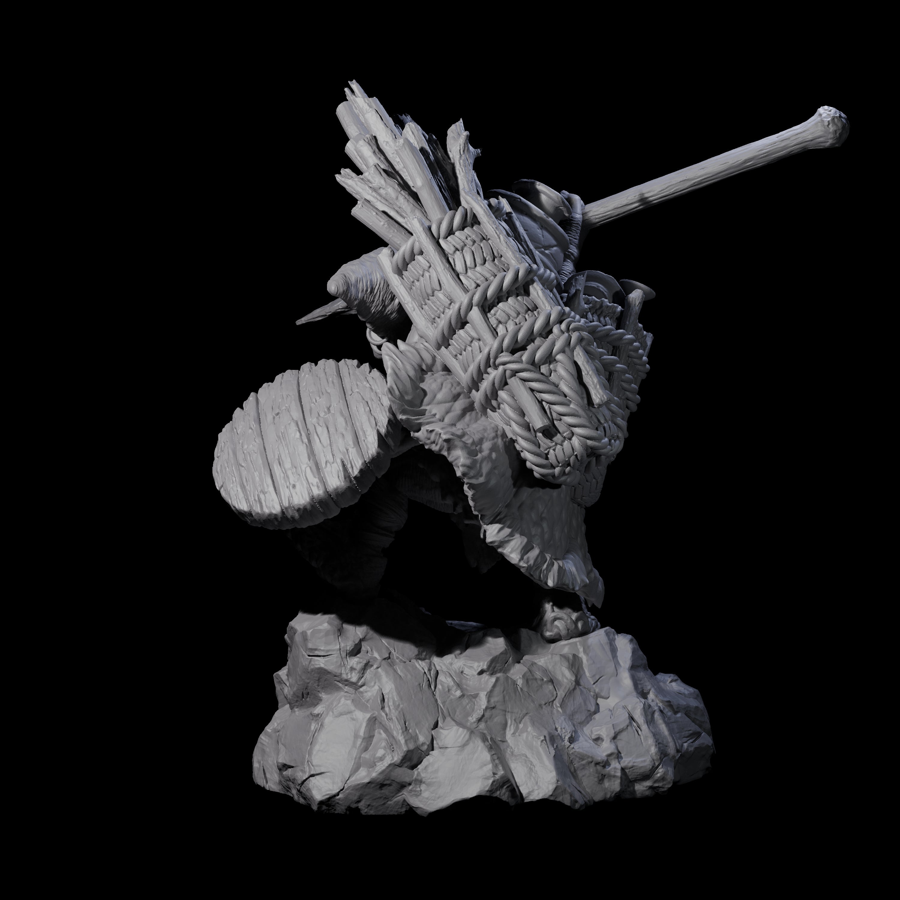 Confident Camping Goblin D Miniature for Dungeons and Dragons, Pathfinder or other TTRPGs