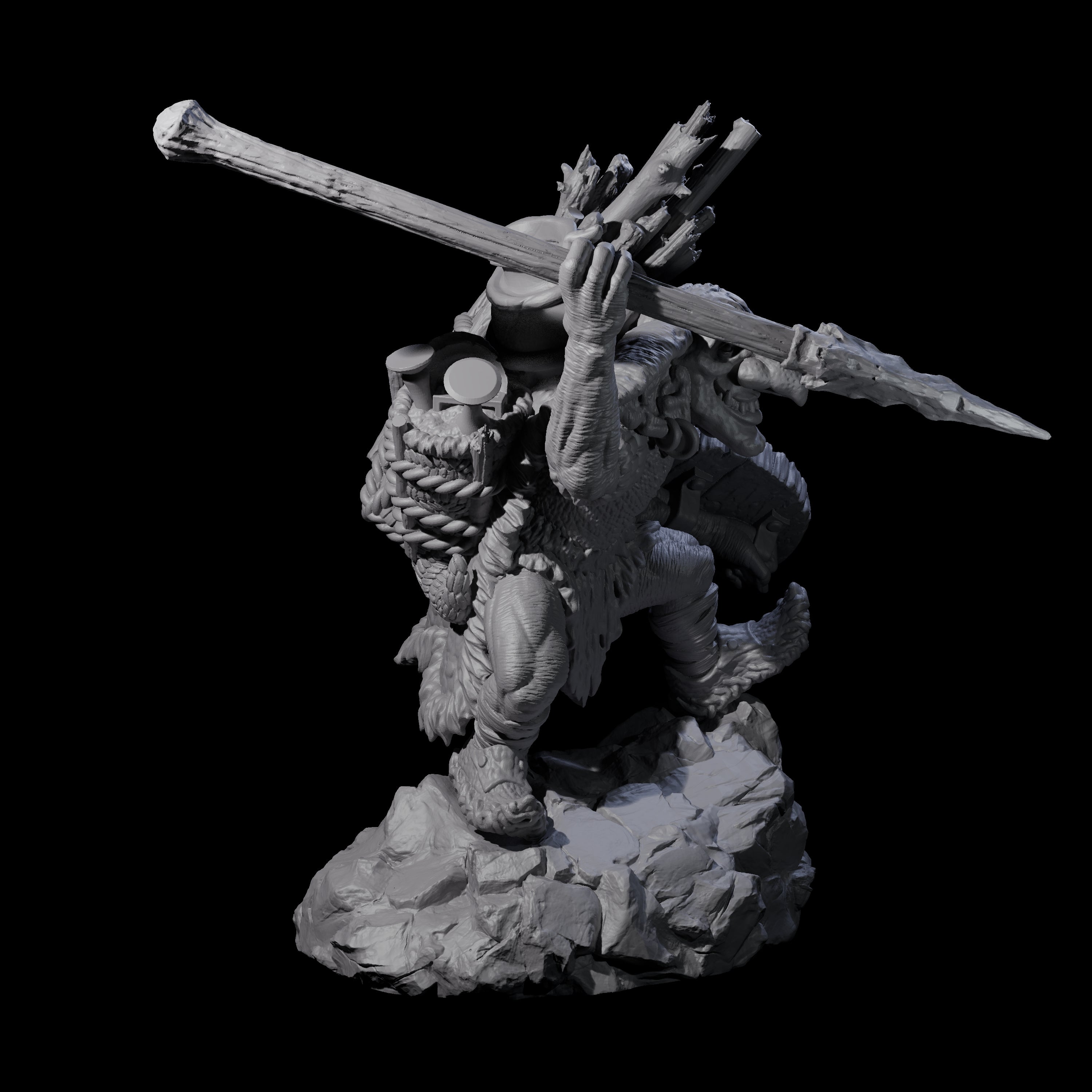 Confident Camping Goblin D Miniature for Dungeons and Dragons, Pathfinder or other TTRPGs