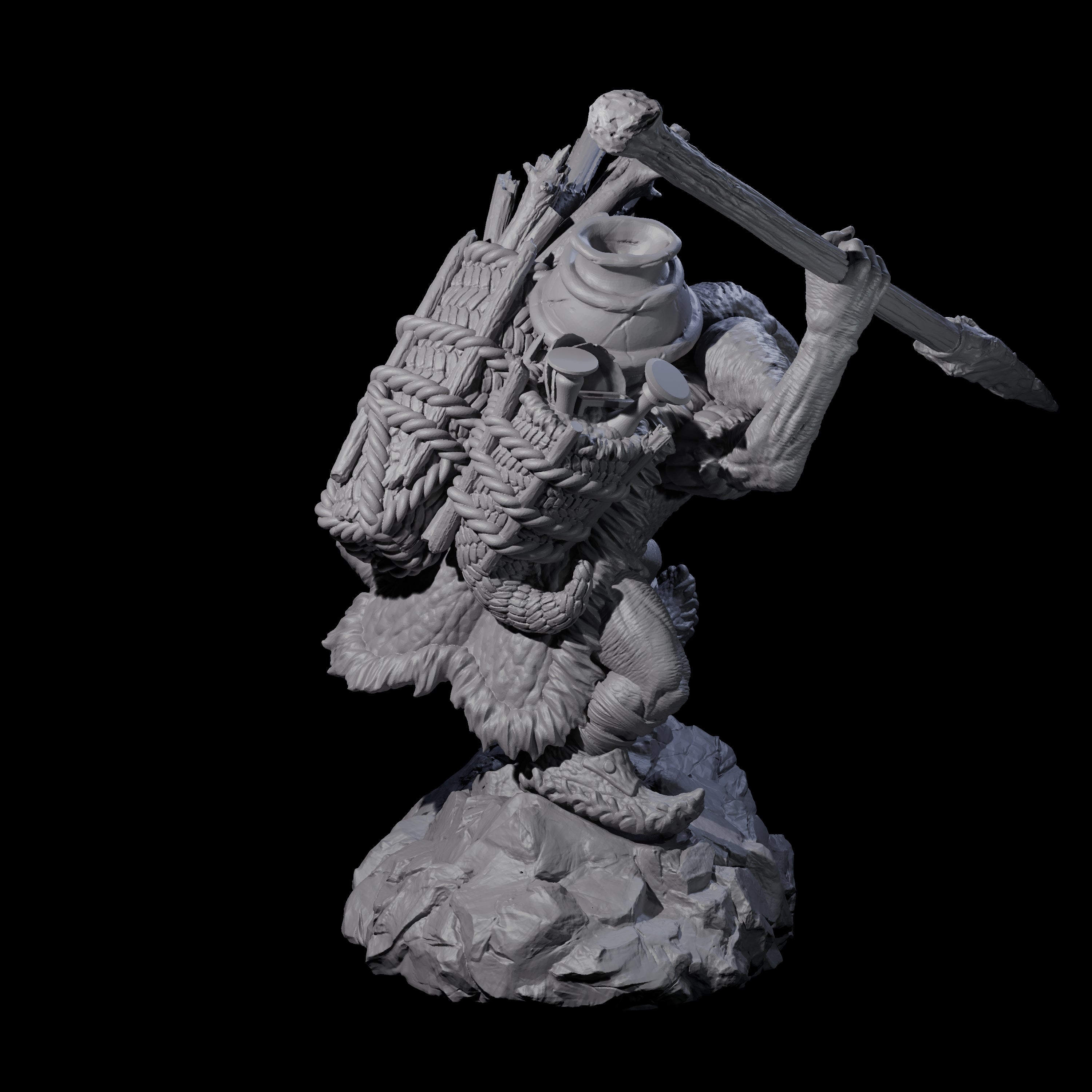 Confident Camping Goblin D Miniature for Dungeons and Dragons, Pathfinder or other TTRPGs