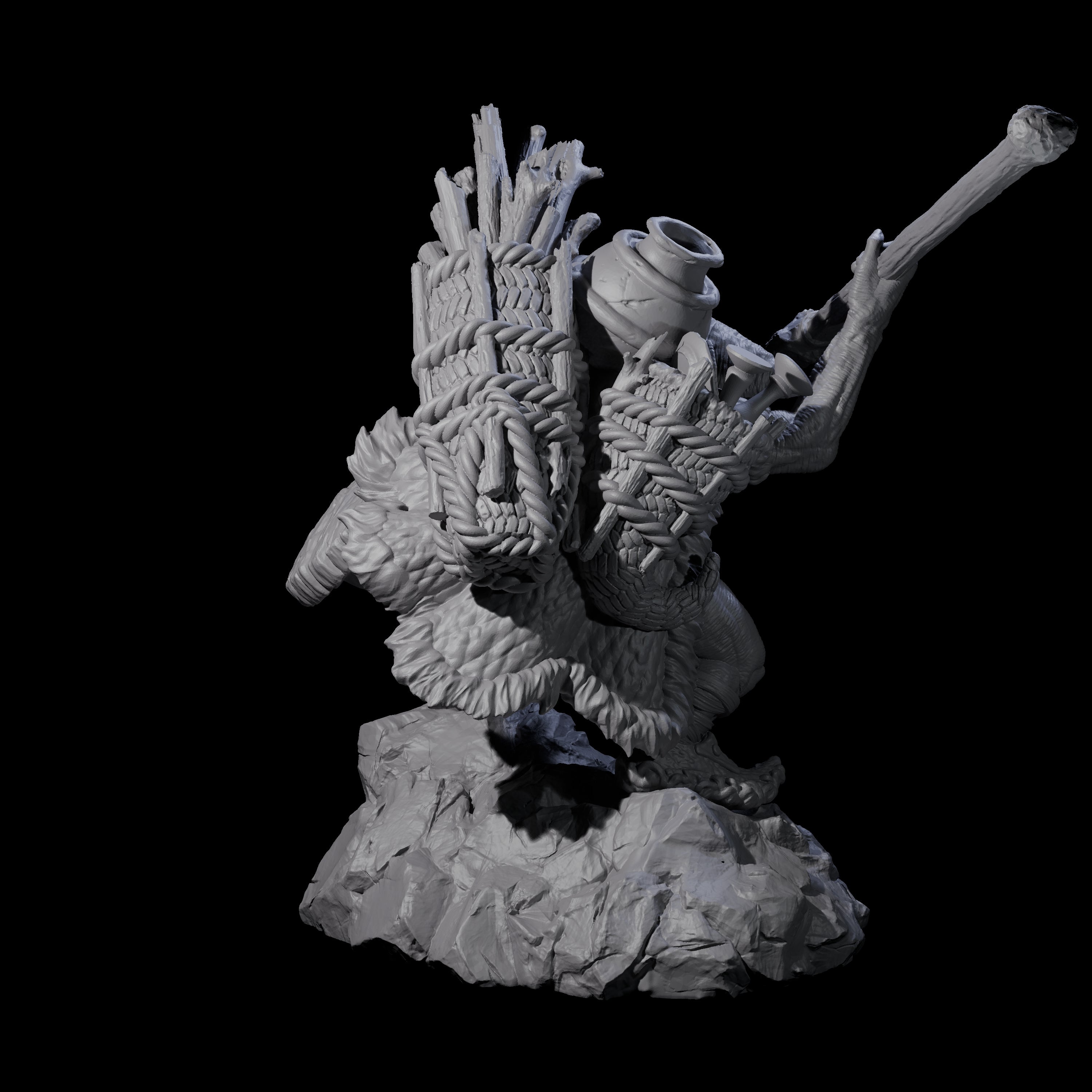 Confident Camping Goblin D Miniature for Dungeons and Dragons, Pathfinder or other TTRPGs