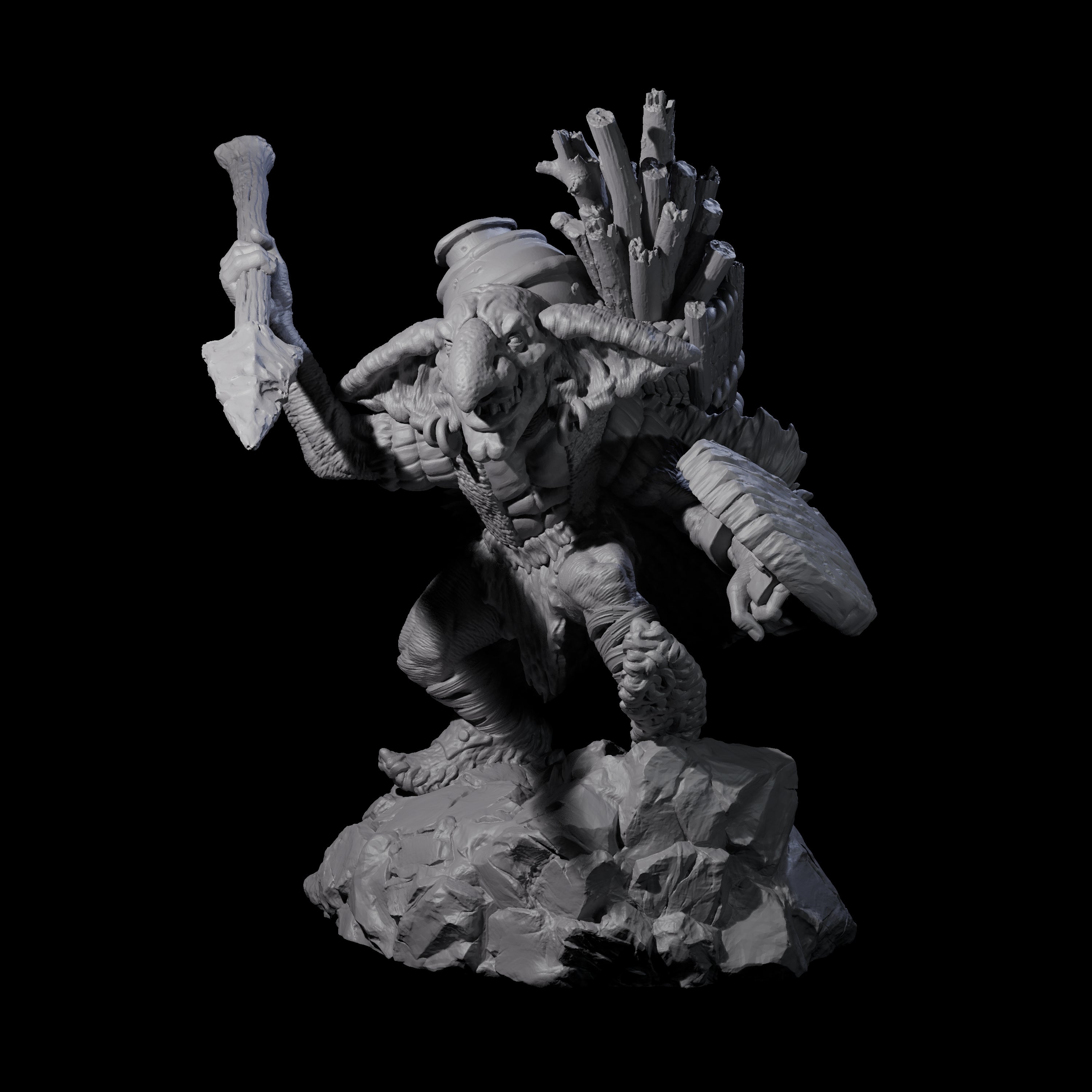Confident Camping Goblin D Miniature for Dungeons and Dragons, Pathfinder or other TTRPGs