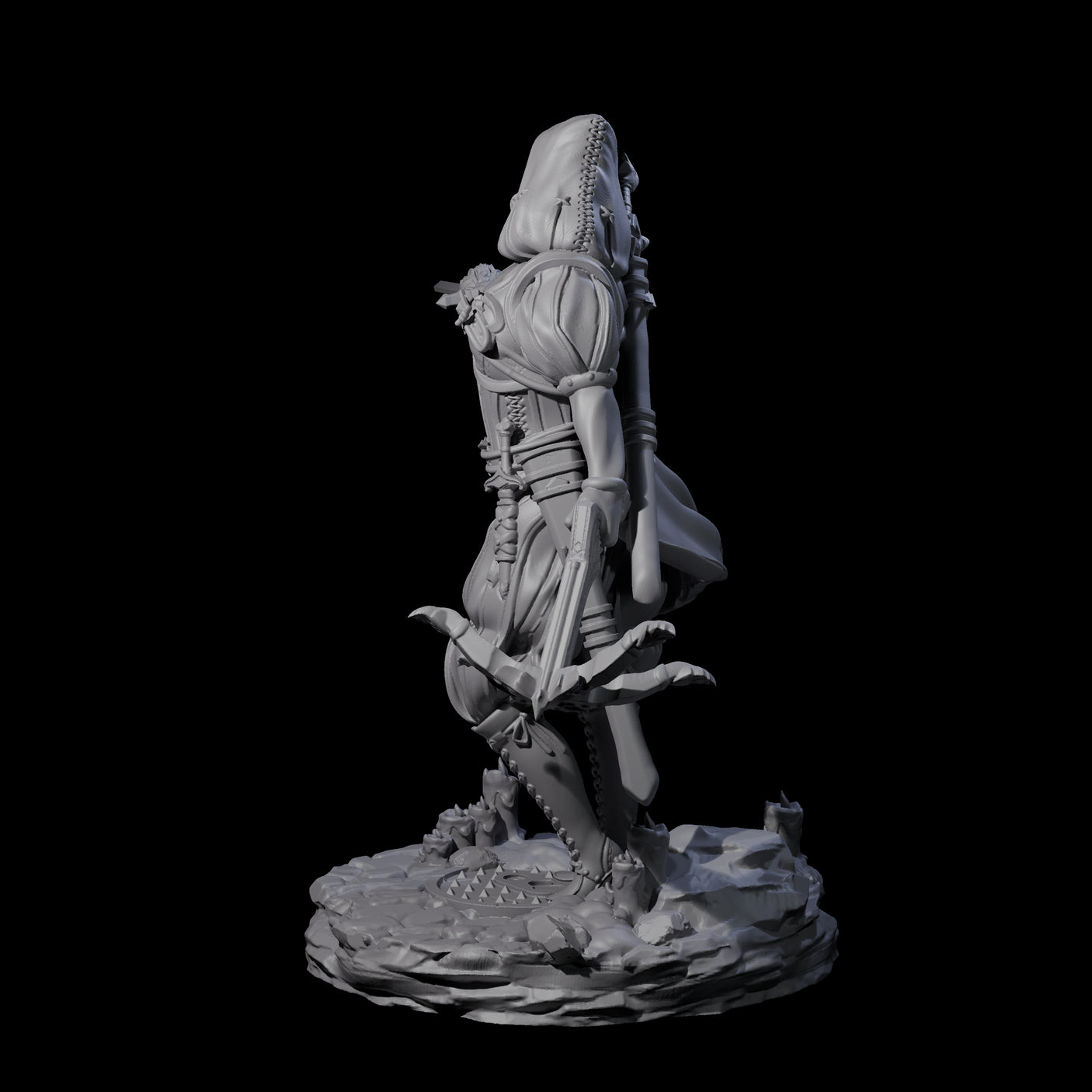 Confident Duelling Rogue Miniature for Dungeons and Dragons, Pathfinder or other TTRPGs