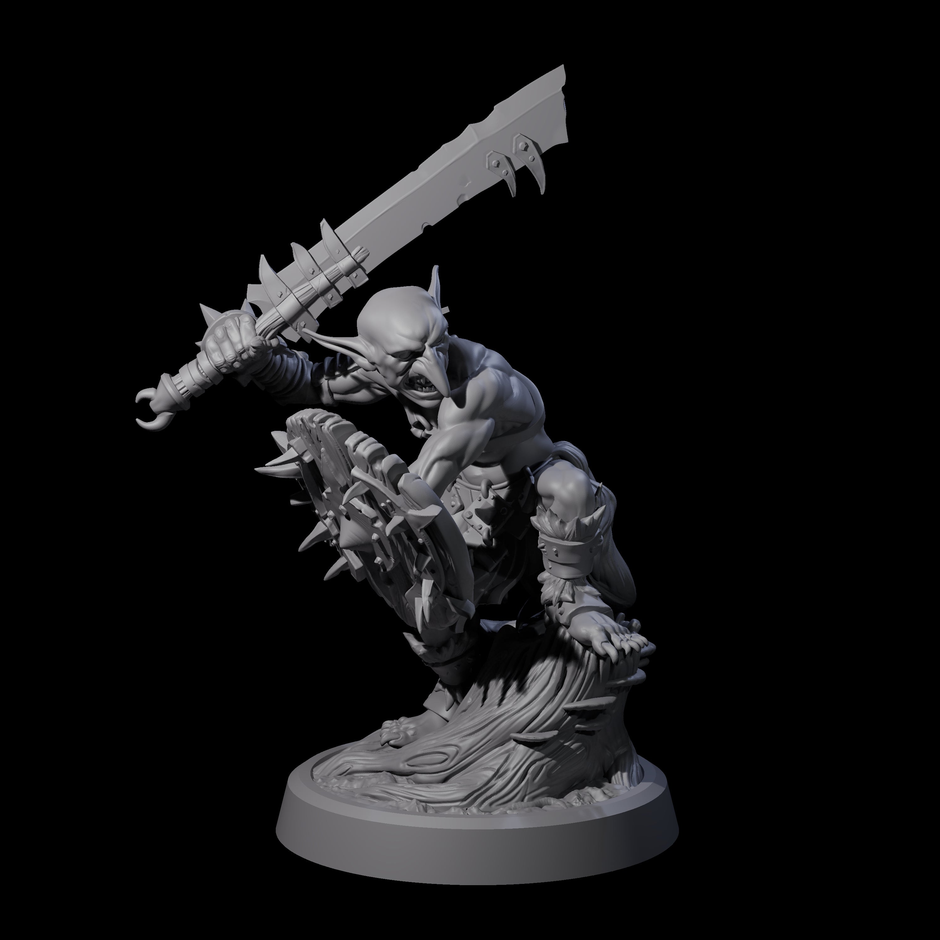 Confident Goblin Strike Team B Miniature for Dungeons and Dragons, Pathfinder or other TTRPGs