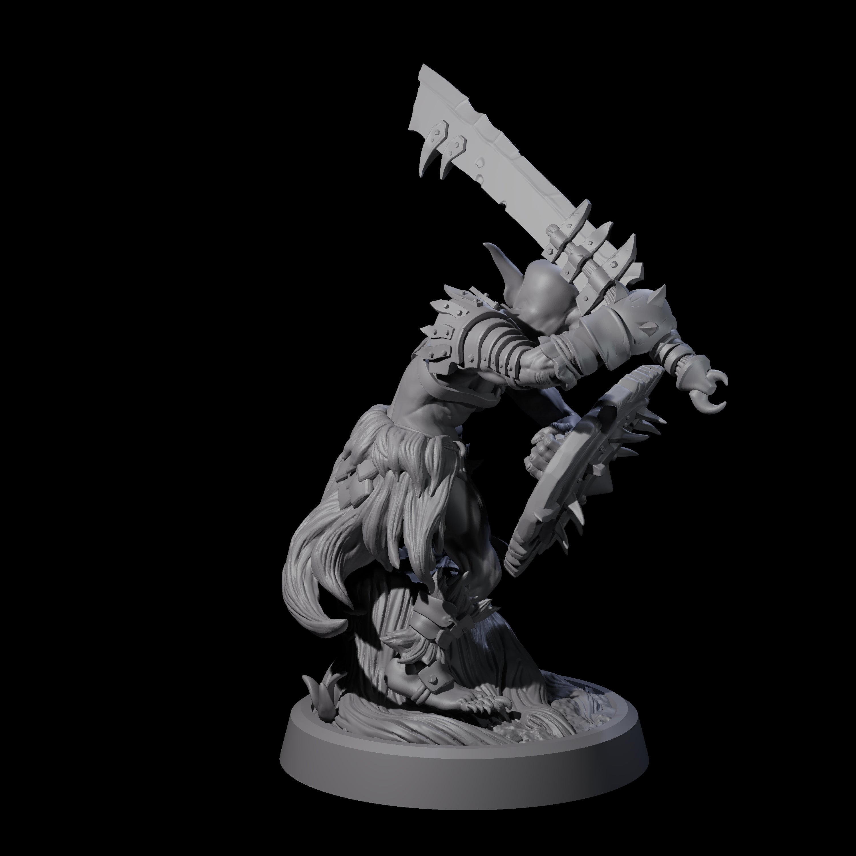 Confident Goblin Strike Team B Miniature for Dungeons and Dragons, Pathfinder or other TTRPGs