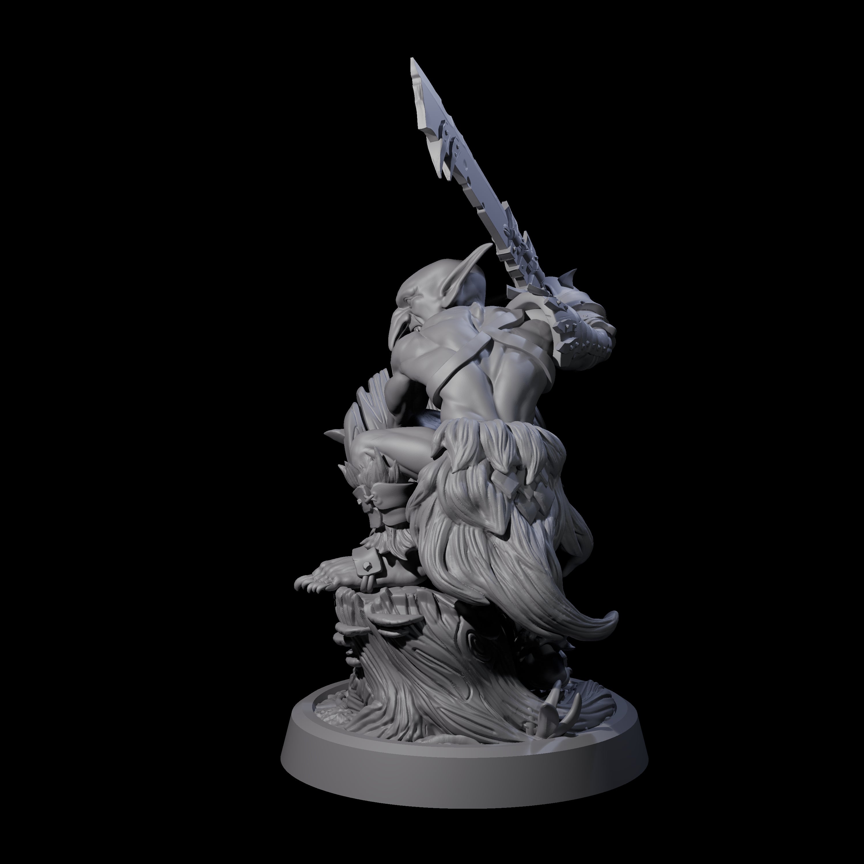 Confident Goblin Strike Team B Miniature for Dungeons and Dragons, Pathfinder or other TTRPGs