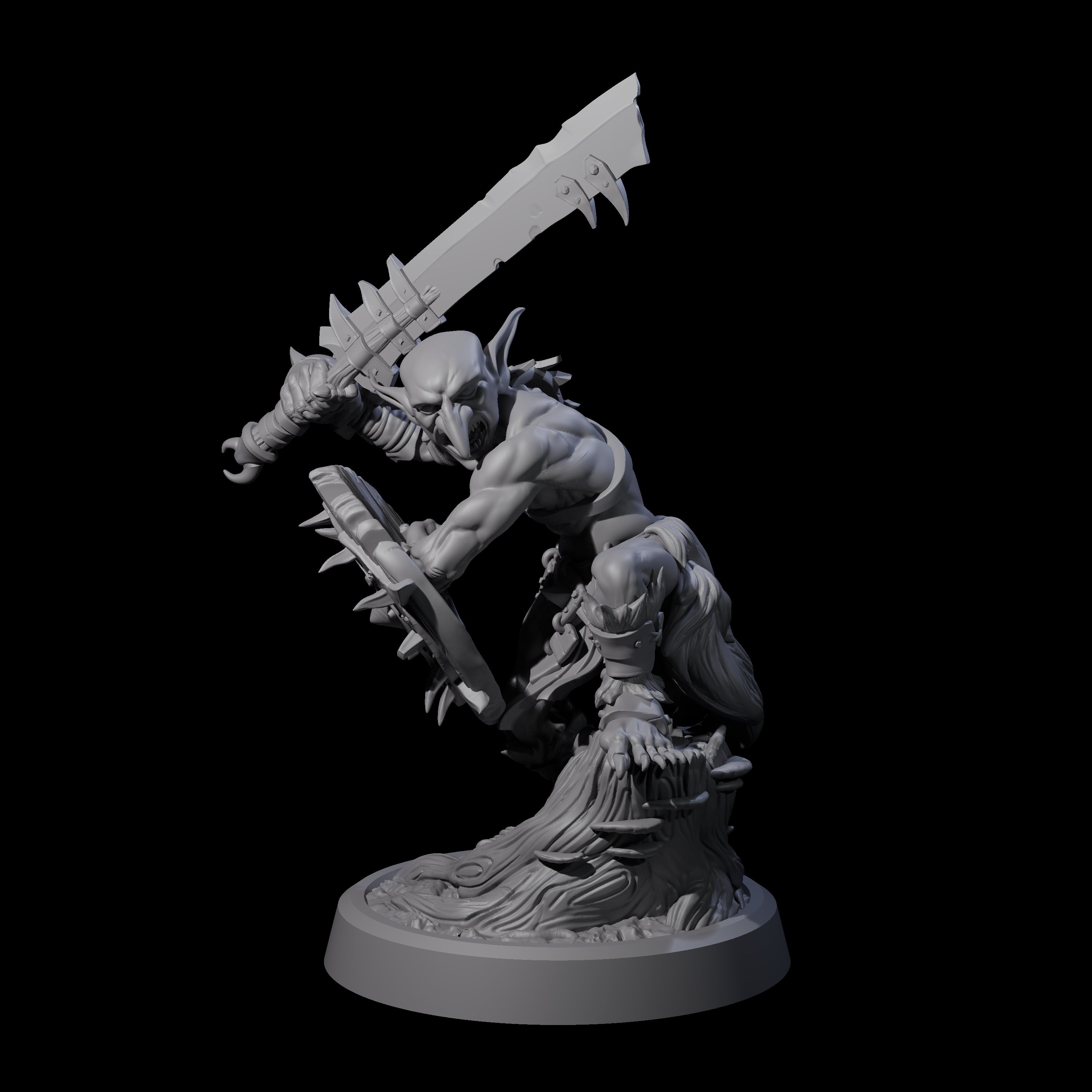 Confident Goblin Strike Team B Miniature for Dungeons and Dragons, Pathfinder or other TTRPGs