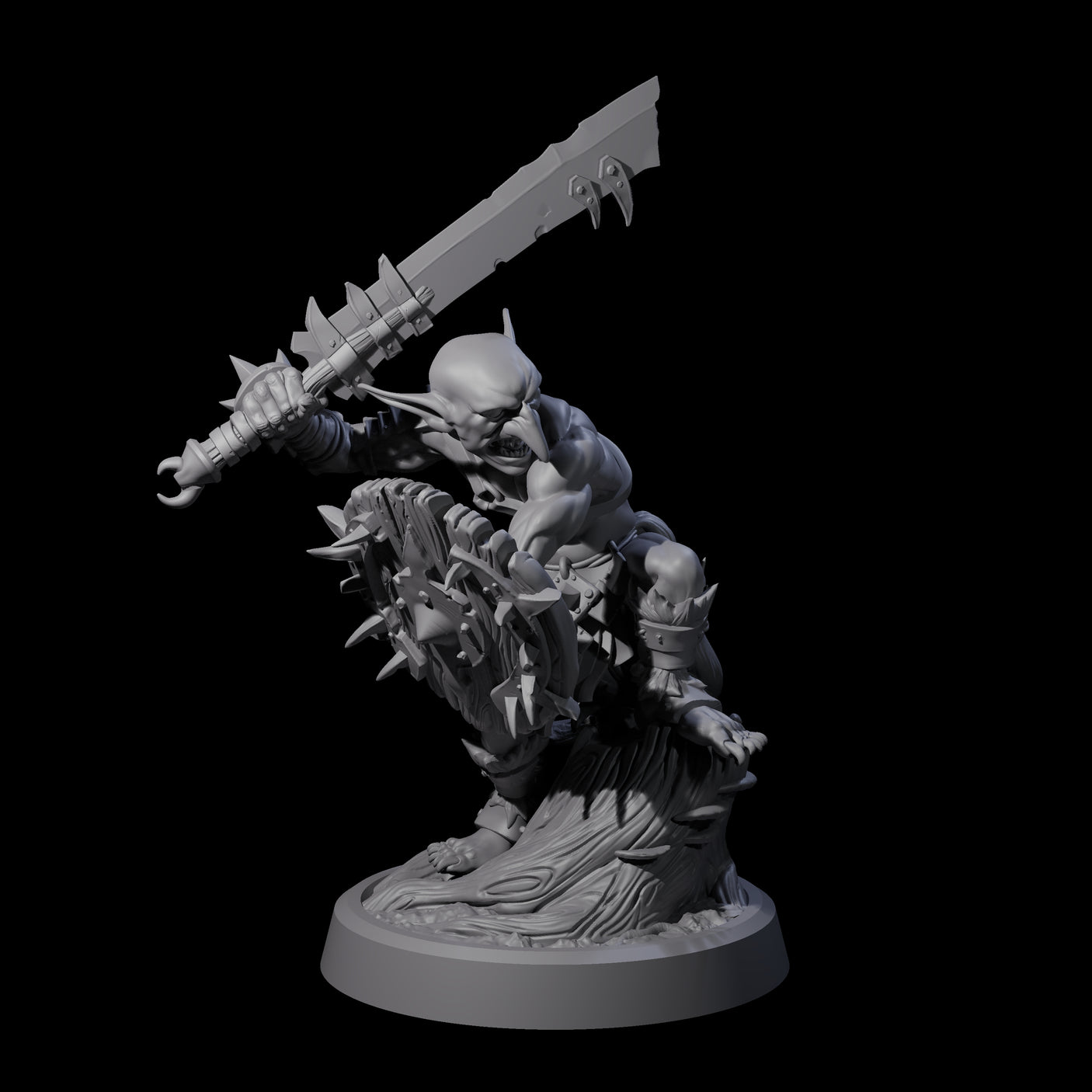Confident Goblin Strike Team Miniature for Dungeons and Dragons, Pathfinder or other TTRPGs