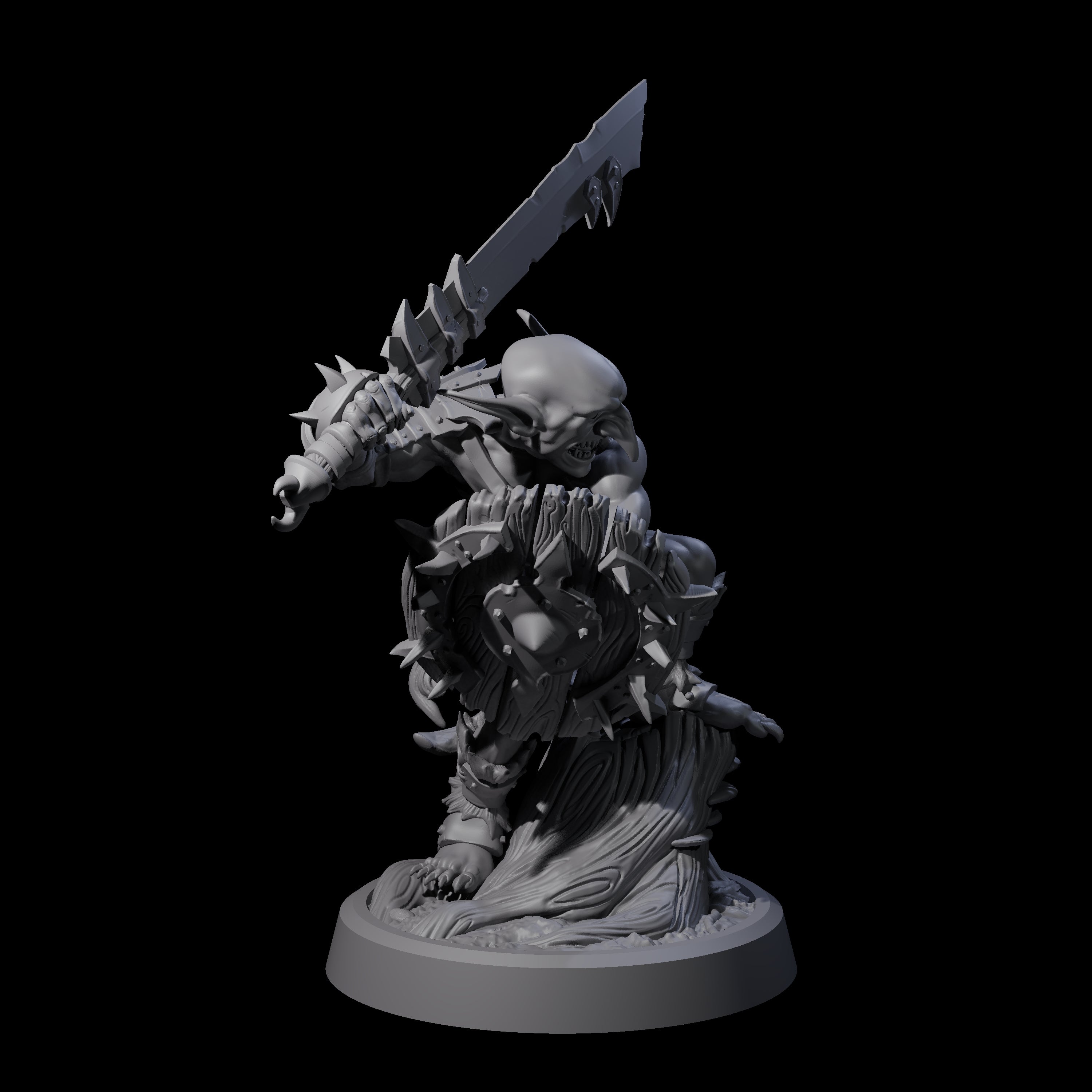 Confident Goblin Strike Team Miniature for Dungeons and Dragons, Pathfinder or other TTRPGs