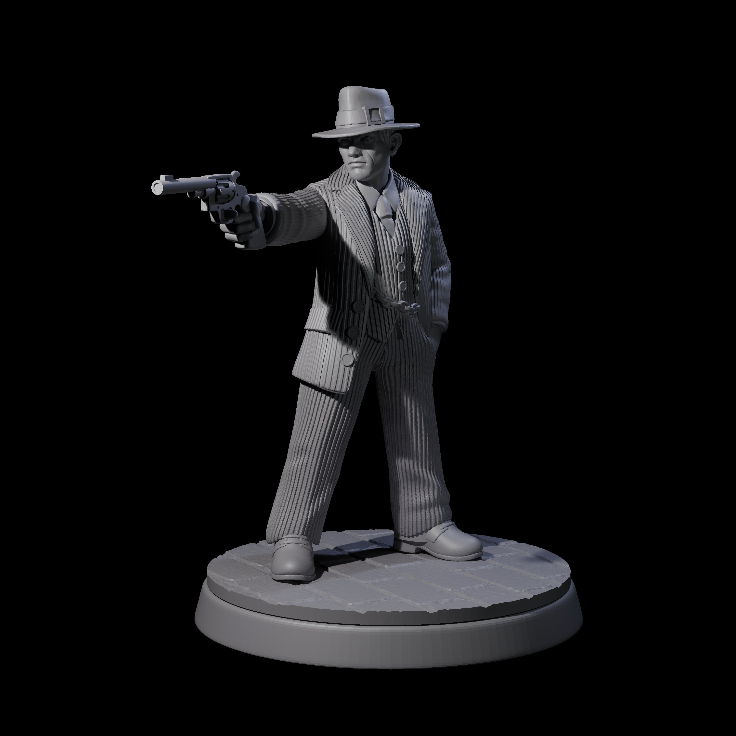 Confident Mobster Gangster Miniature for Dungeons and Dragons, Pathfinder or other TTRPGs