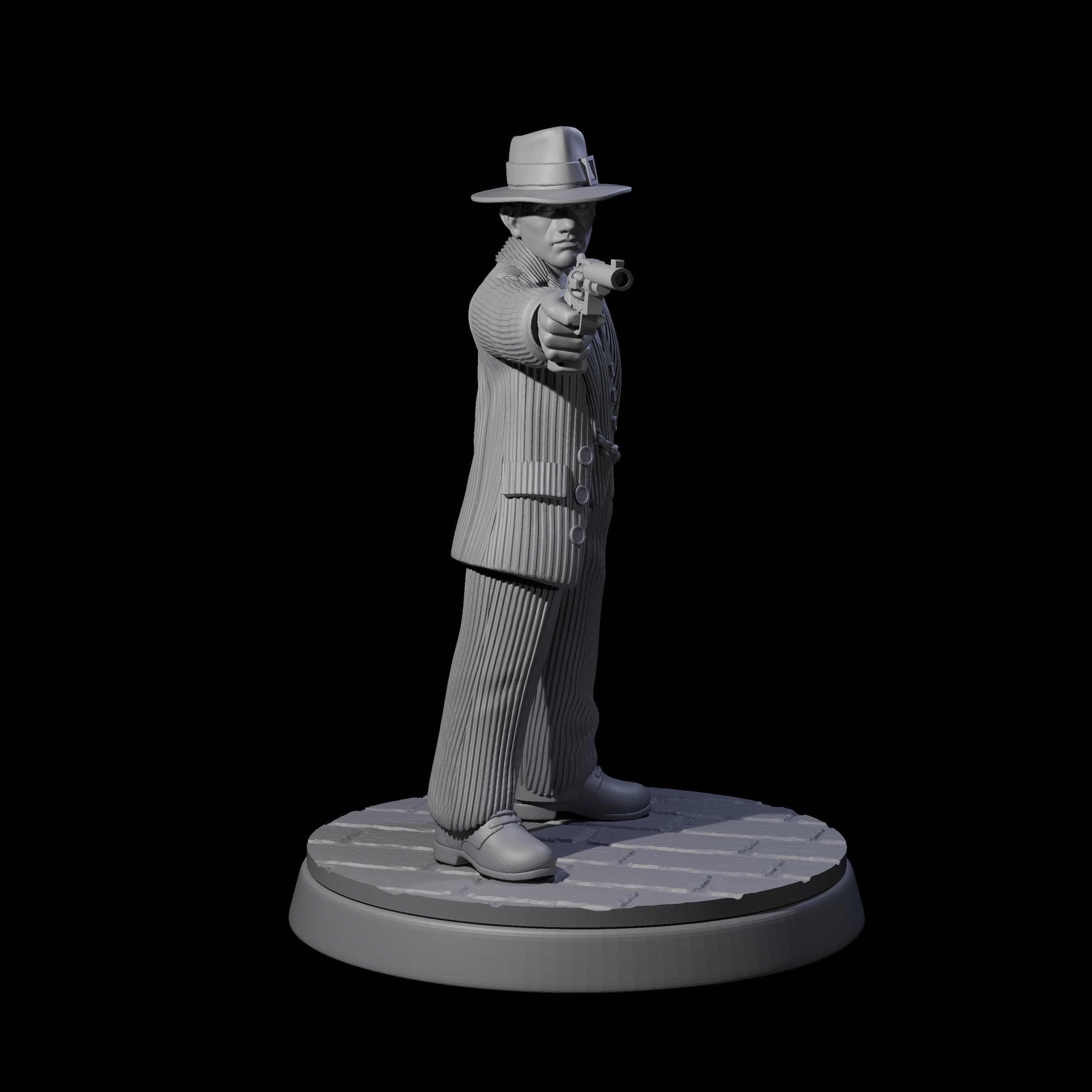 Confident Mobster Gangster Miniature for Dungeons and Dragons, Pathfinder or other TTRPGs
