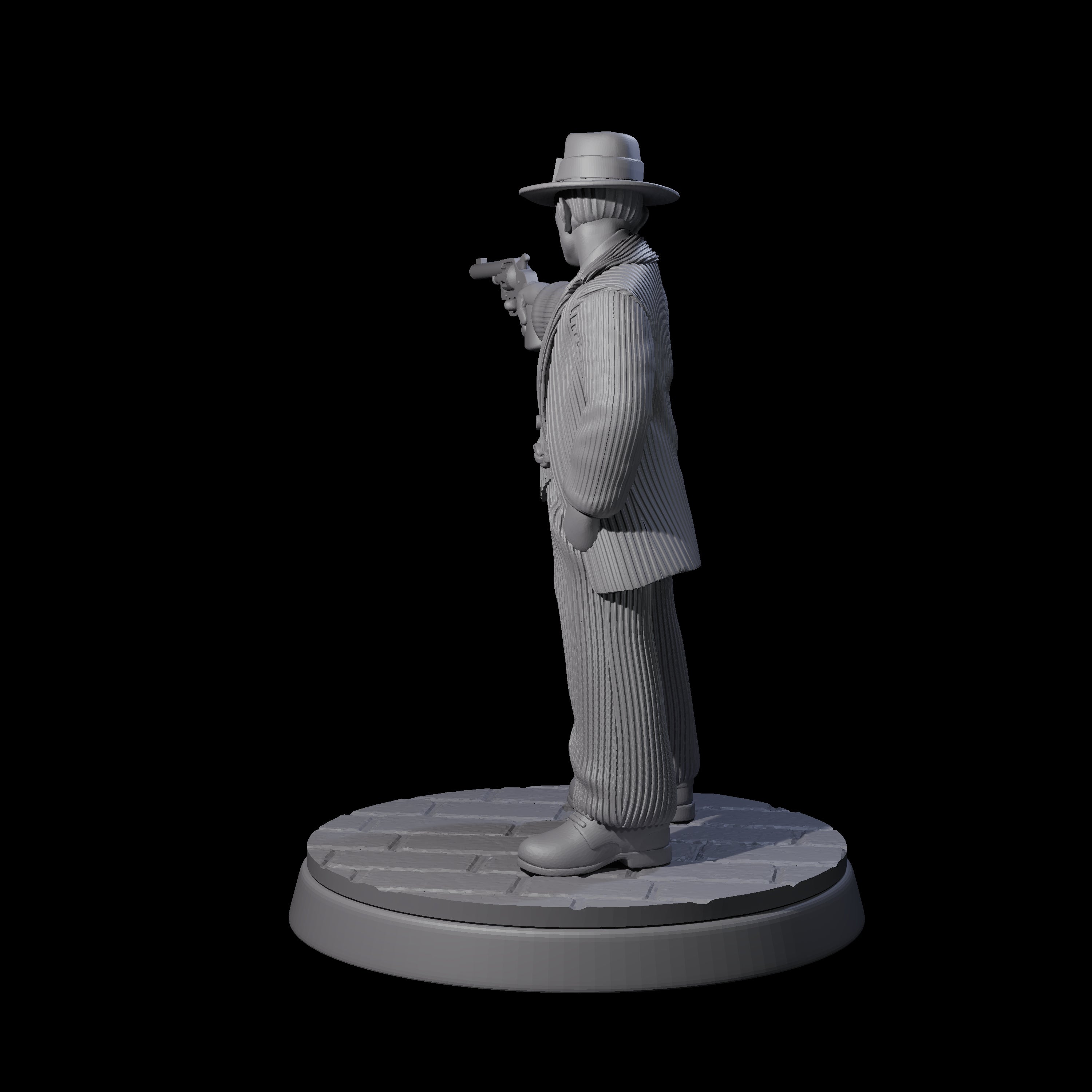 Confident Mobster Gangster Miniature for Dungeons and Dragons, Pathfinder or other TTRPGs
