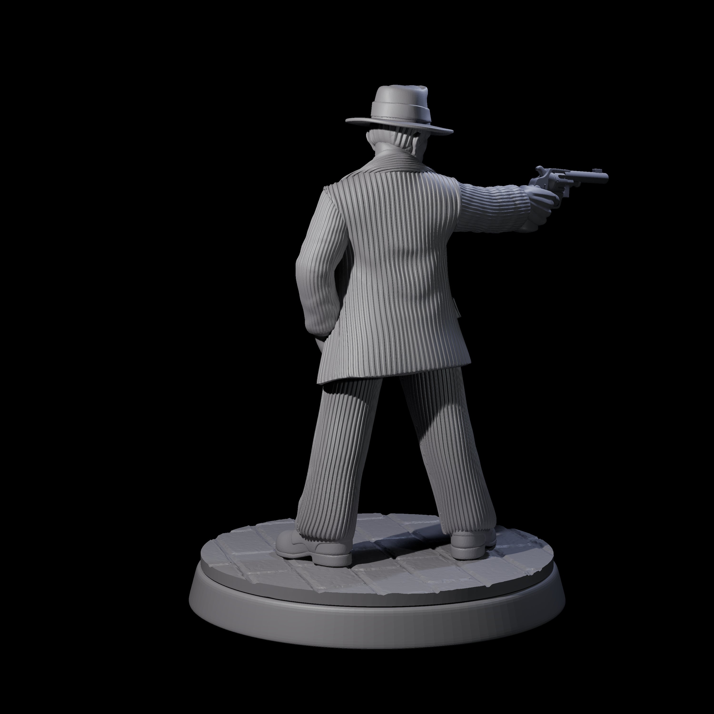 Confident Mobster Gangster Miniature for Dungeons and Dragons, Pathfinder or other TTRPGs