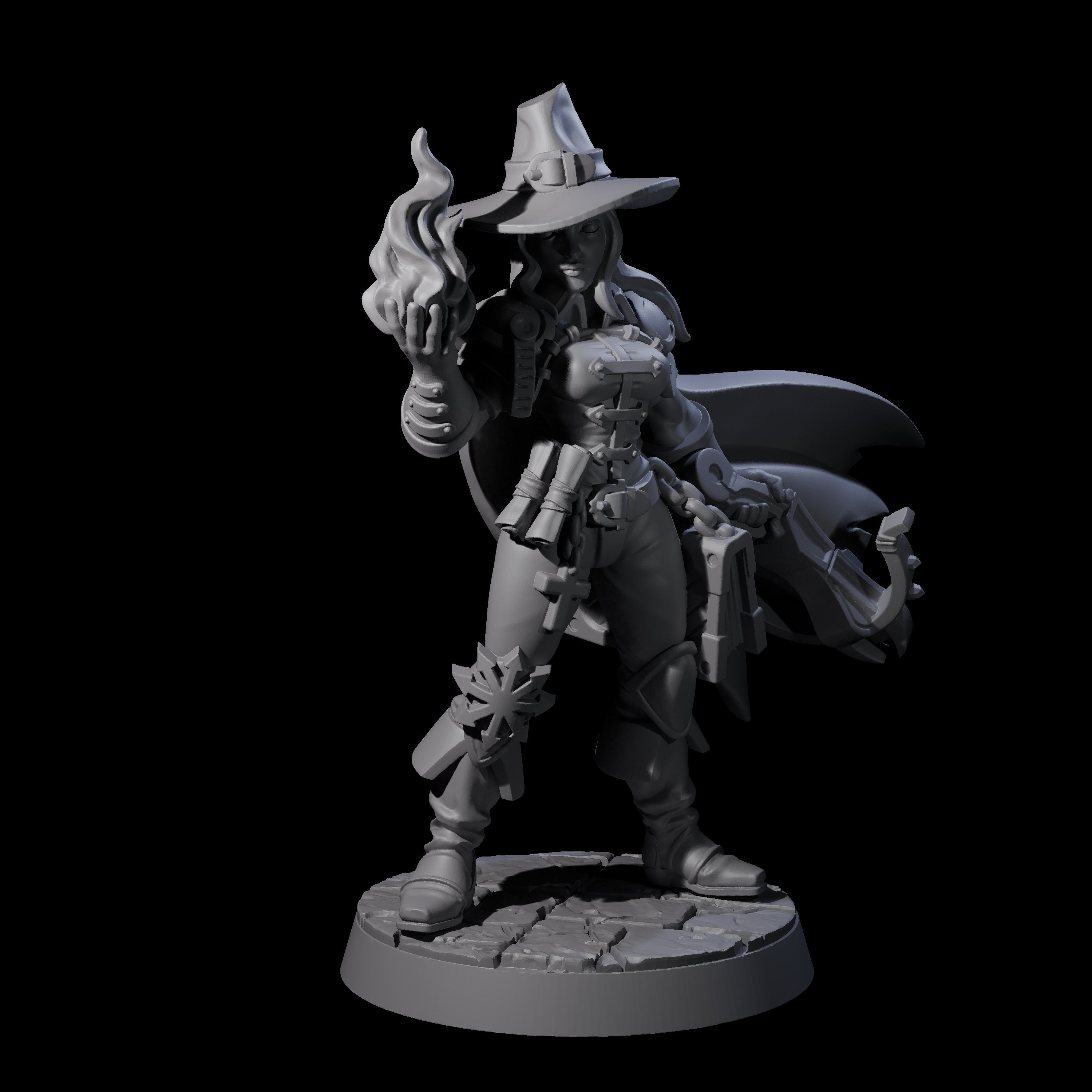 Confident Monster Hunter Miniature for Dungeons and Dragons, Pathfinder or other TTRPGs