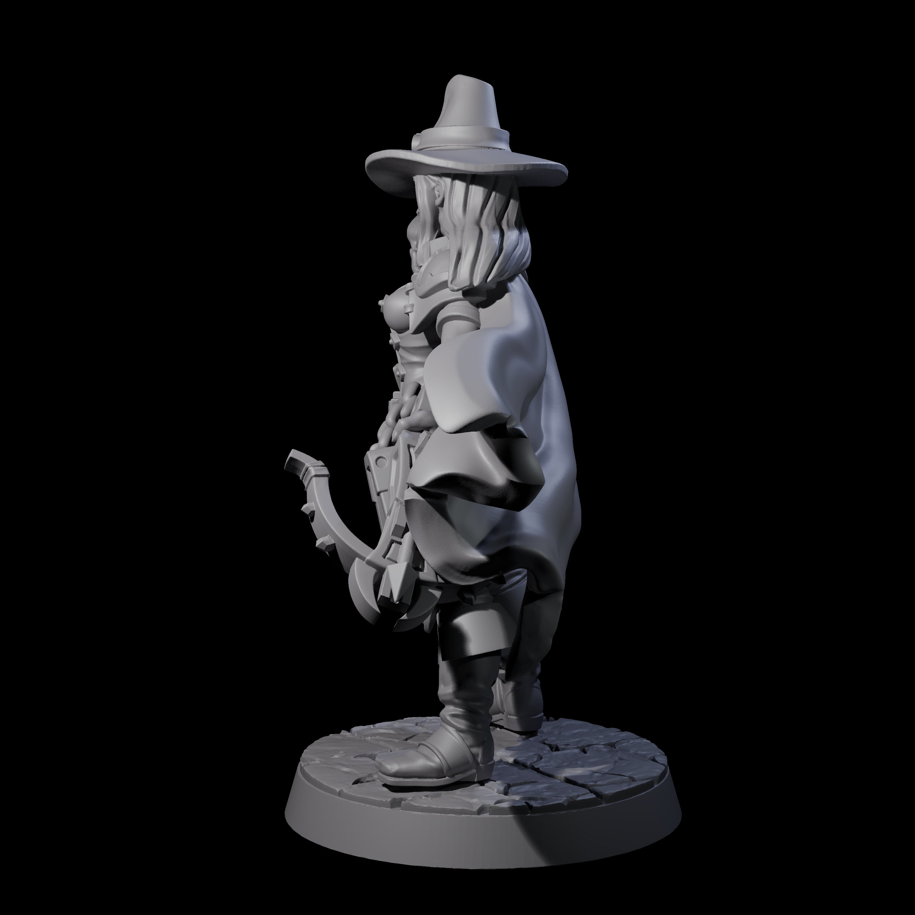 Confident Monster Hunter Miniature for Dungeons and Dragons, Pathfinder or other TTRPGs