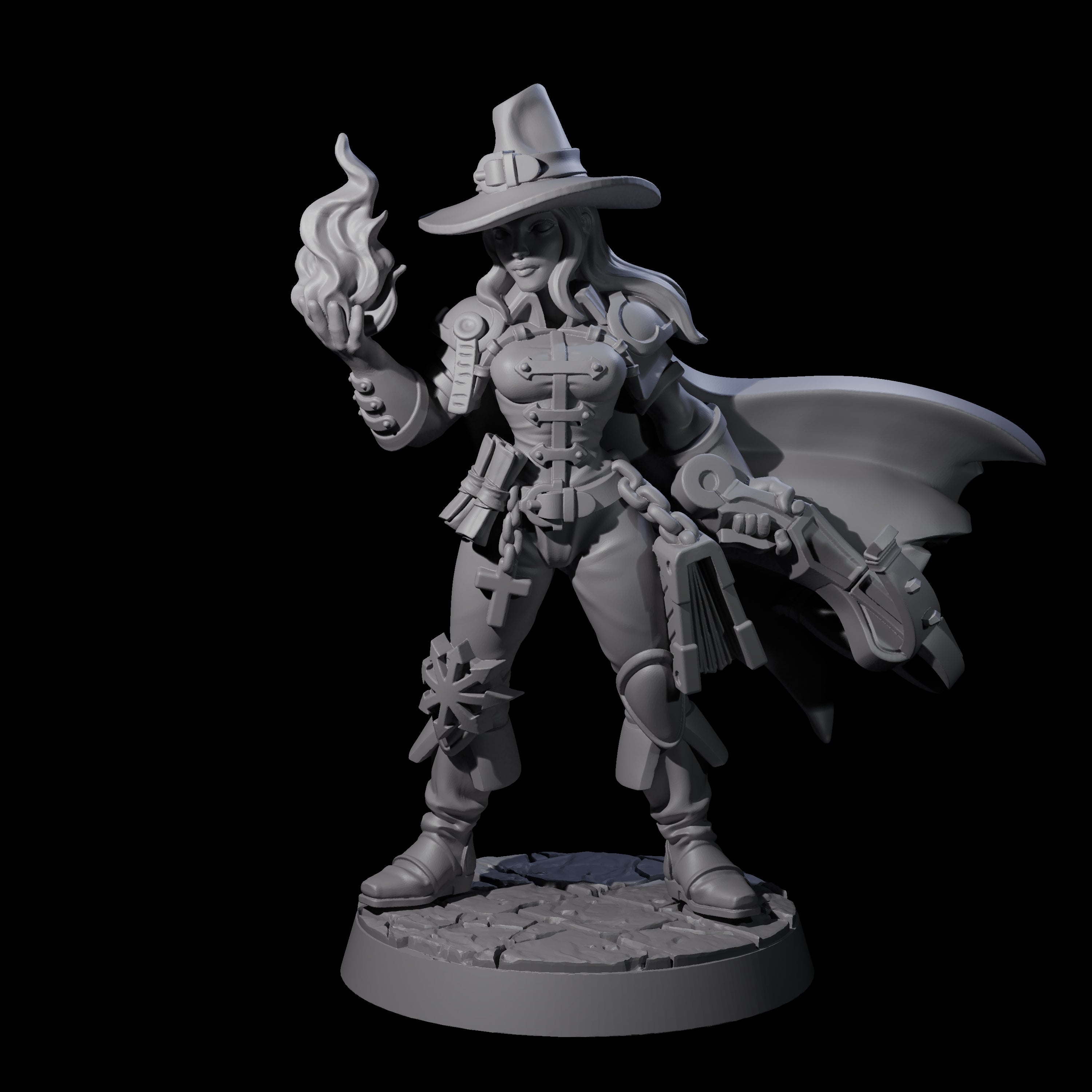 Confident Monster Hunter Miniature for Dungeons and Dragons, Pathfinder or other TTRPGs