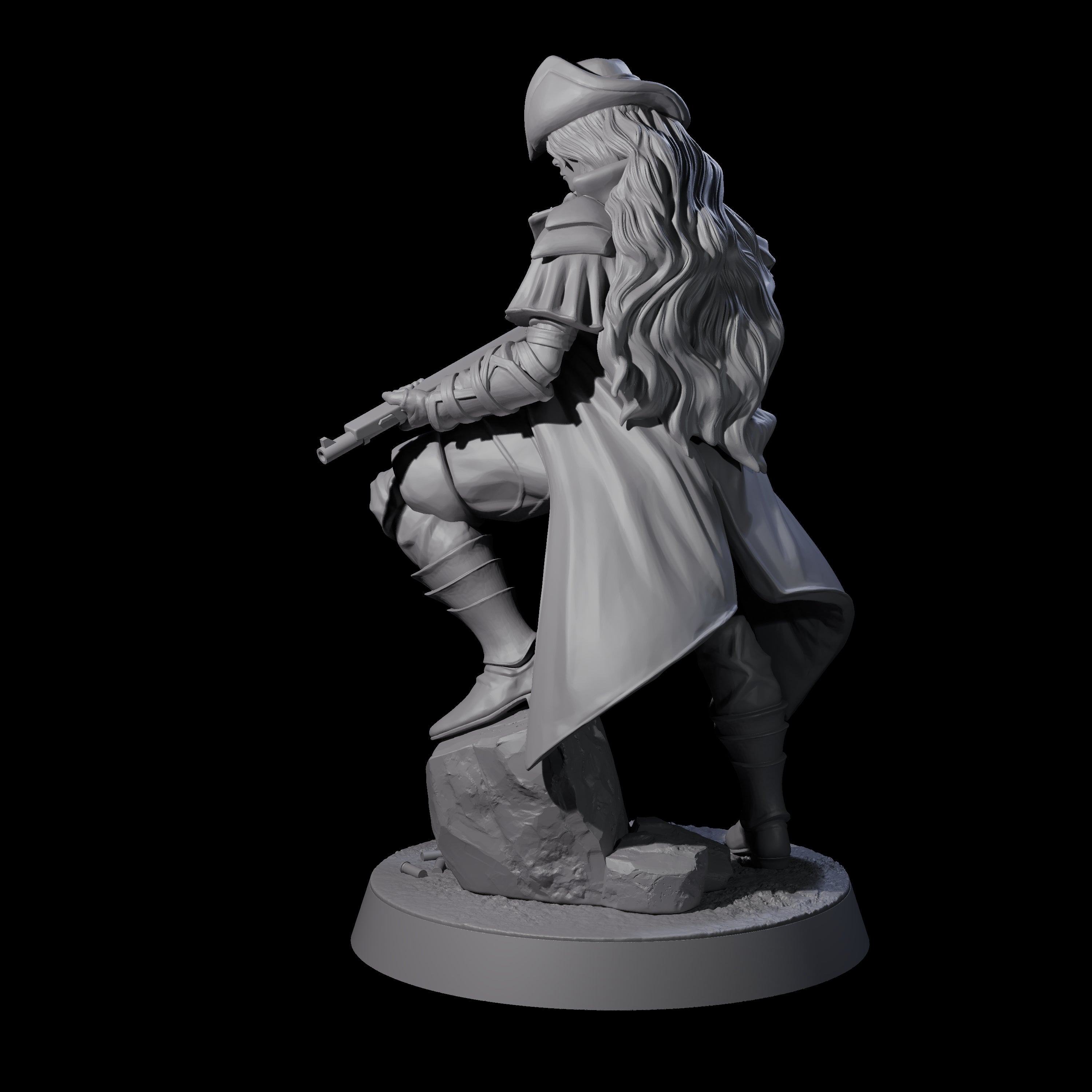 Confident Nightwarden A Miniature for Dungeons and Dragons, Pathfinder or other TTRPGs