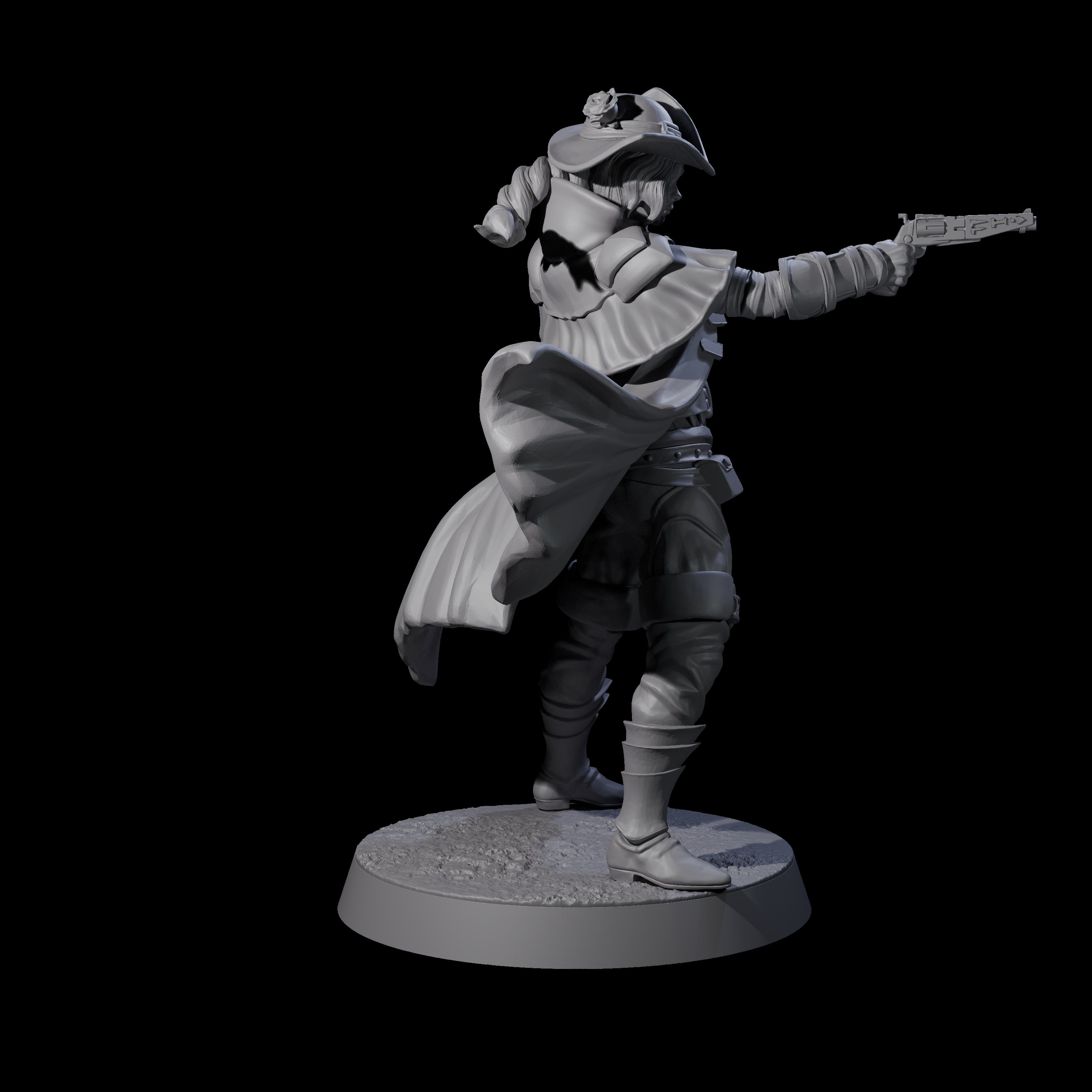 Confident Nightwarden B Miniature for Dungeons and Dragons, Pathfinder or other TTRPGs