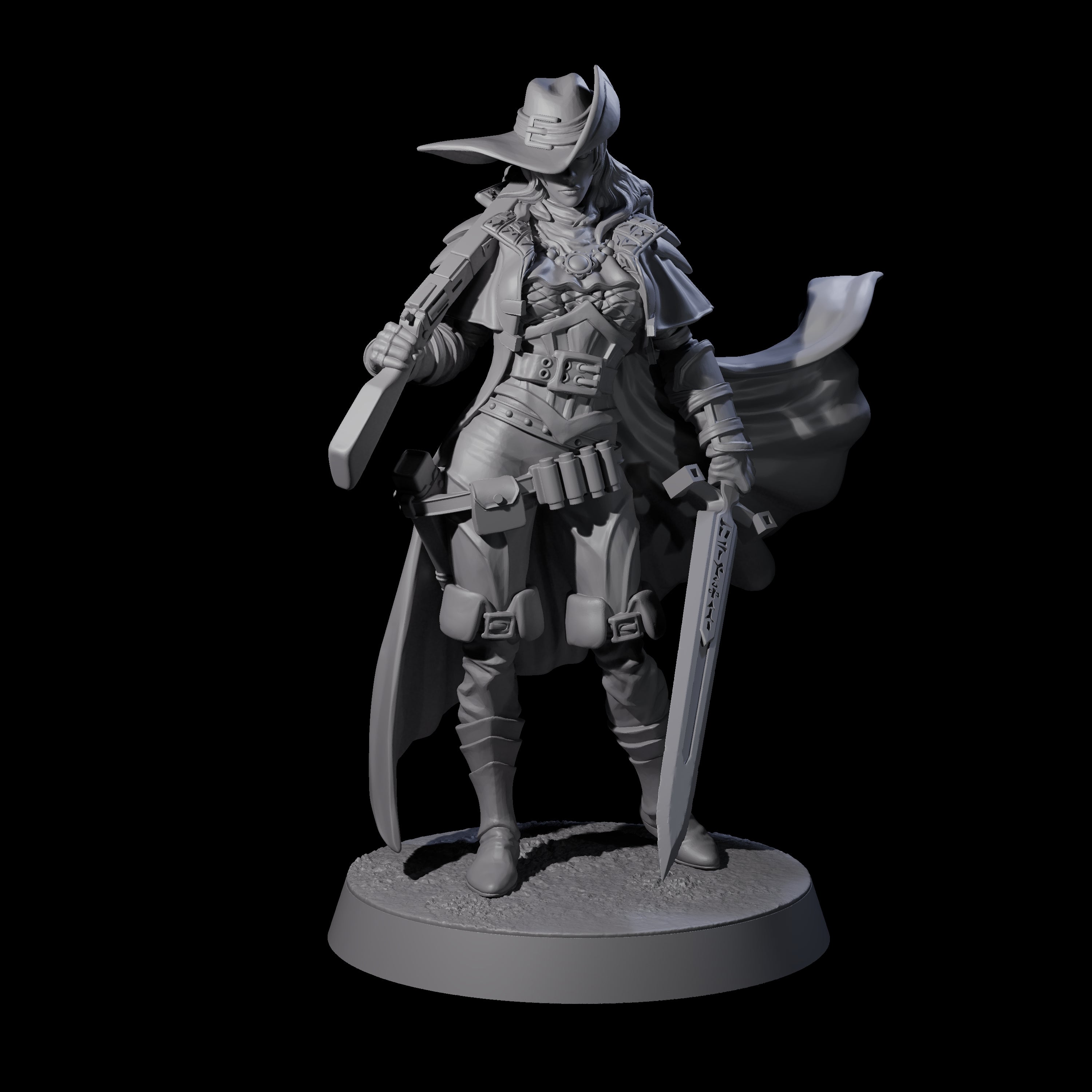 Confident Nightwarden C Miniature for Dungeons and Dragons, Pathfinder or other TTRPGs