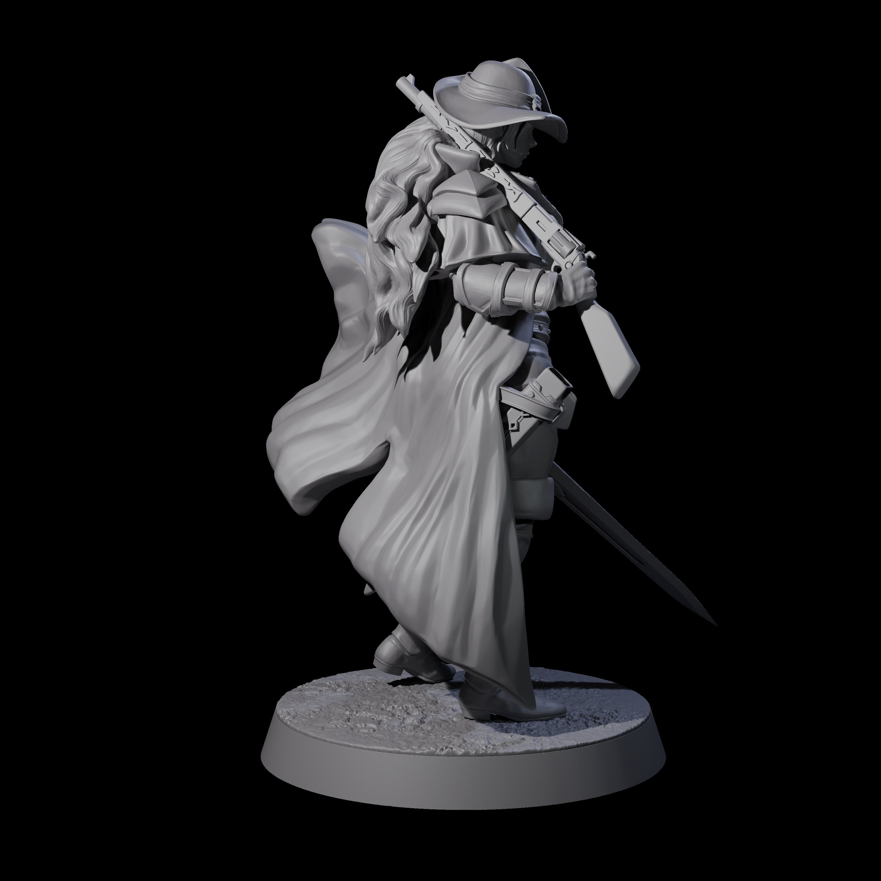 Confident Nightwarden C Miniature for Dungeons and Dragons, Pathfinder or other TTRPGs