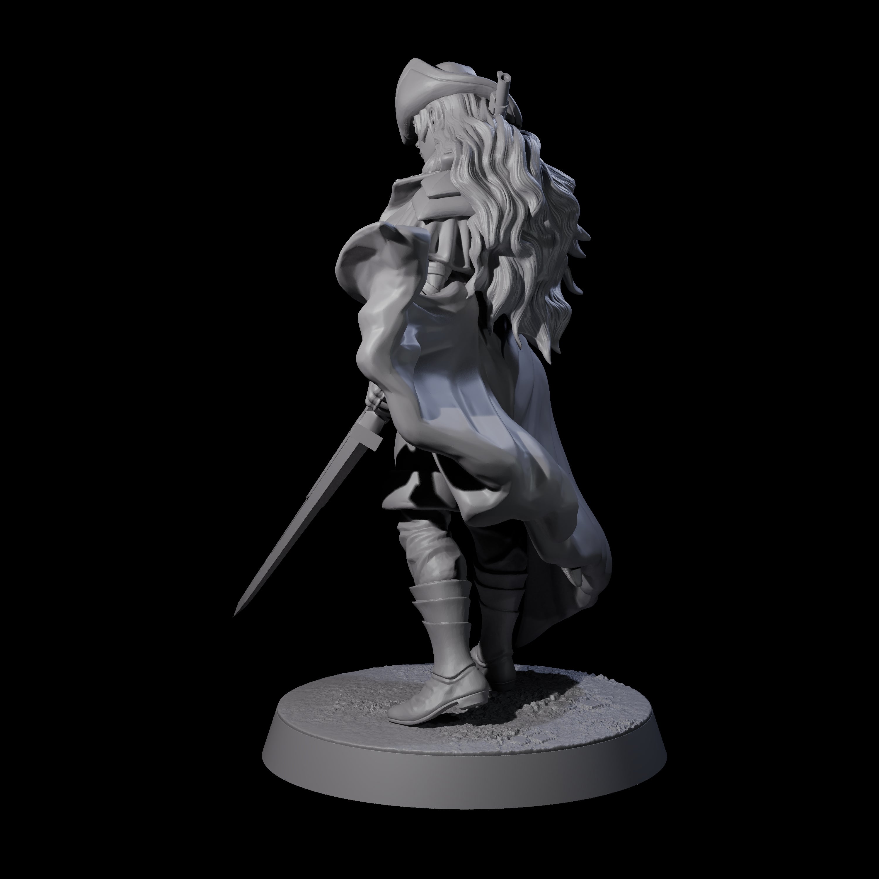 Confident Nightwarden C Miniature for Dungeons and Dragons, Pathfinder or other TTRPGs