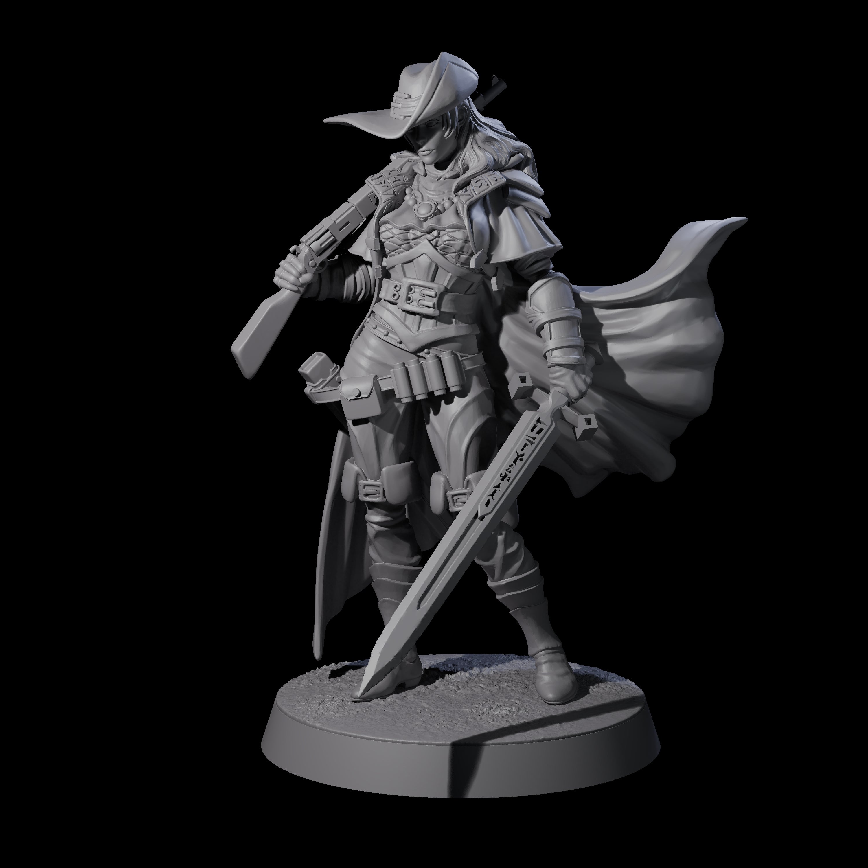 Confident Nightwarden C Miniature for Dungeons and Dragons, Pathfinder or other TTRPGs