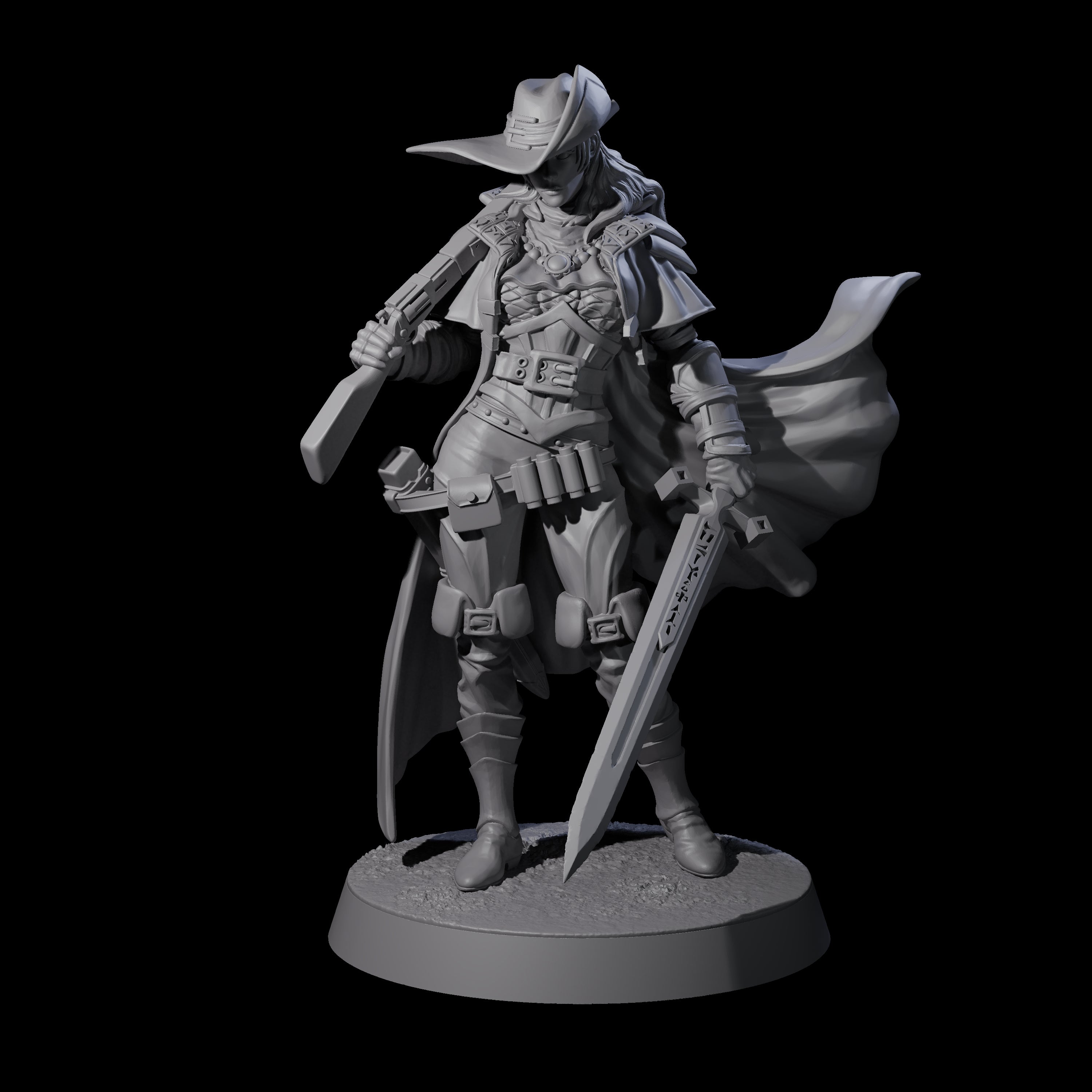 Confident Nightwarden C Miniature for Dungeons and Dragons, Pathfinder or other TTRPGs