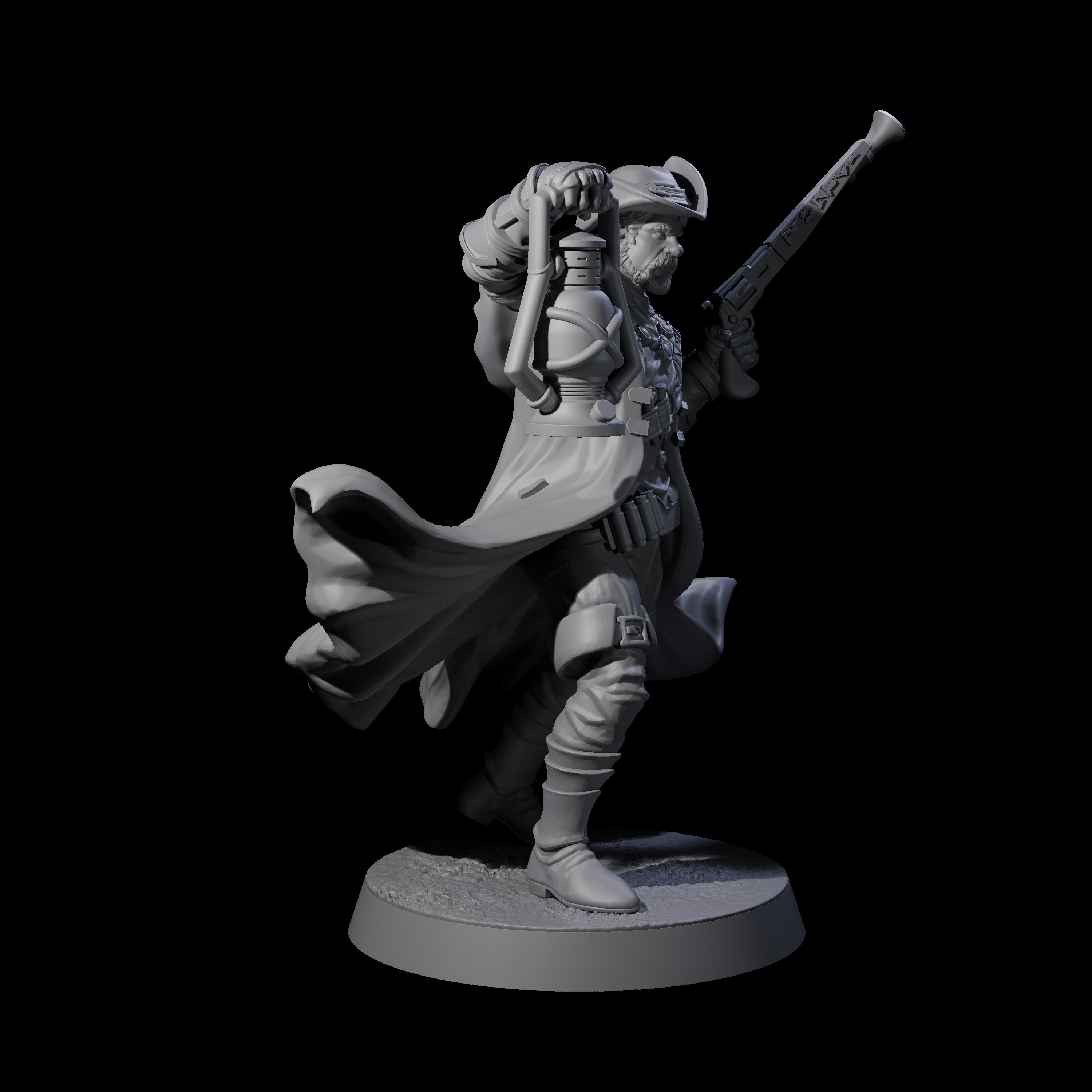 Confident Nightwarden D Miniature for Dungeons and Dragons, Pathfinder or other TTRPGs