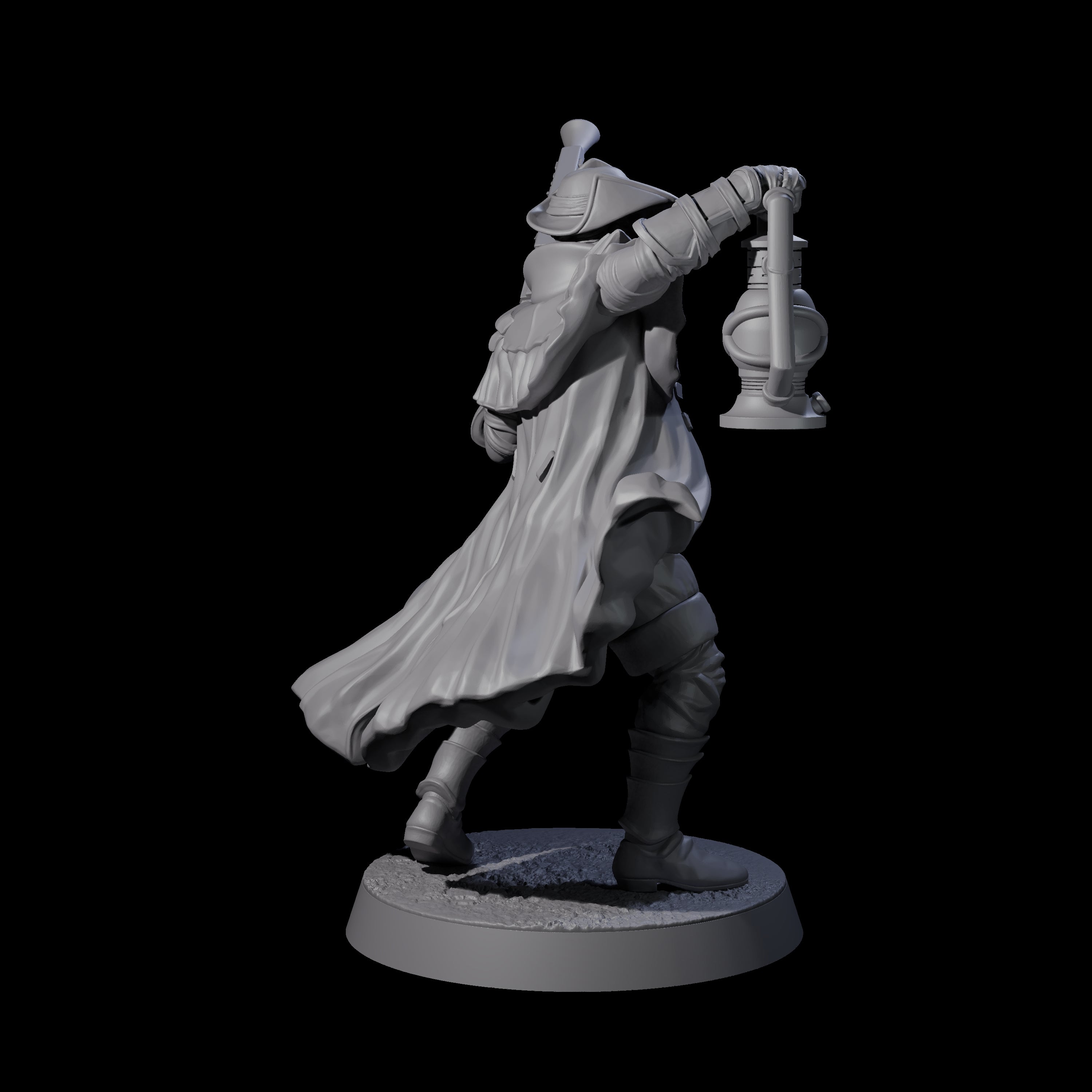 Confident Nightwarden D Miniature for Dungeons and Dragons, Pathfinder or other TTRPGs