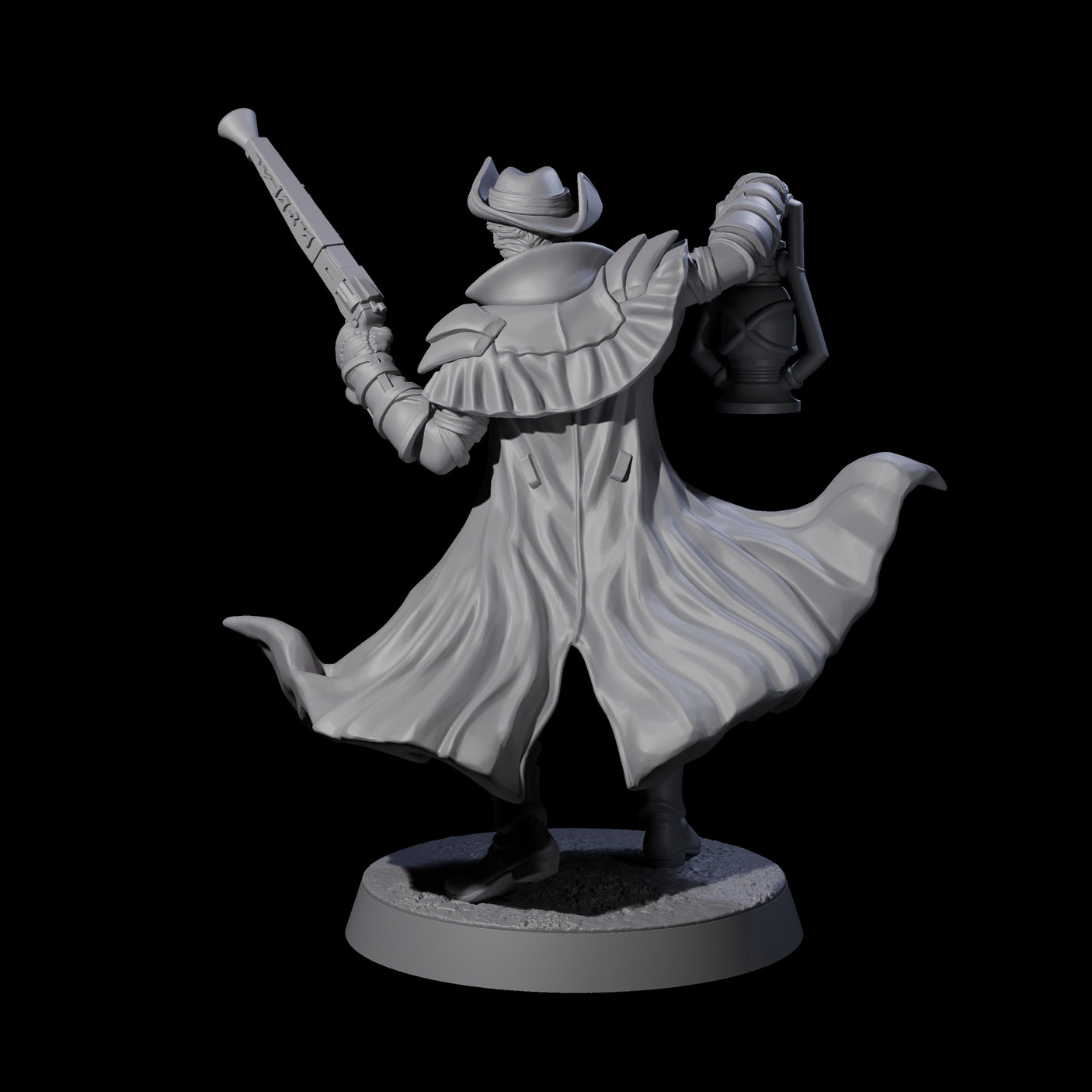 Confident Nightwarden D Miniature for Dungeons and Dragons, Pathfinder or other TTRPGs